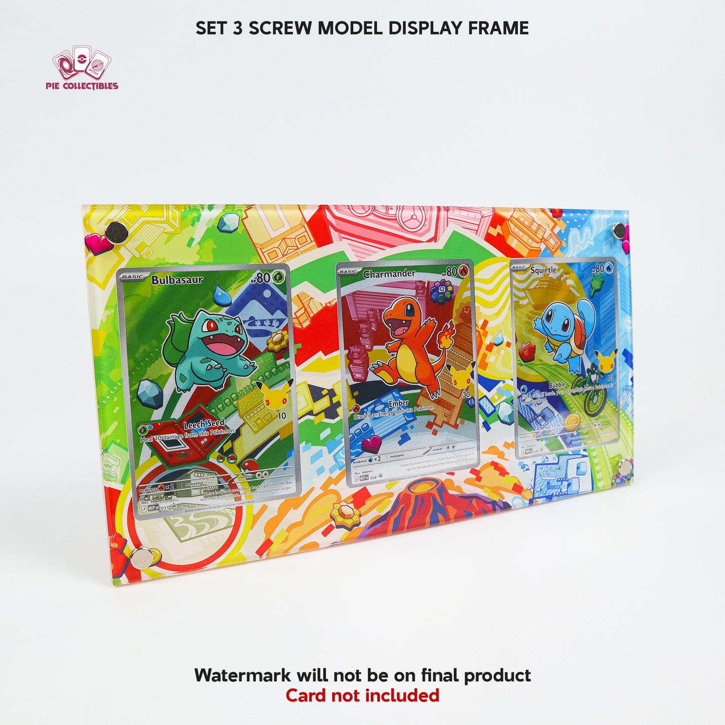 SET 3 Screw Display Frame - FIRST PARTNER COLLECTION (GEN 1) - Extended Art Display Case
