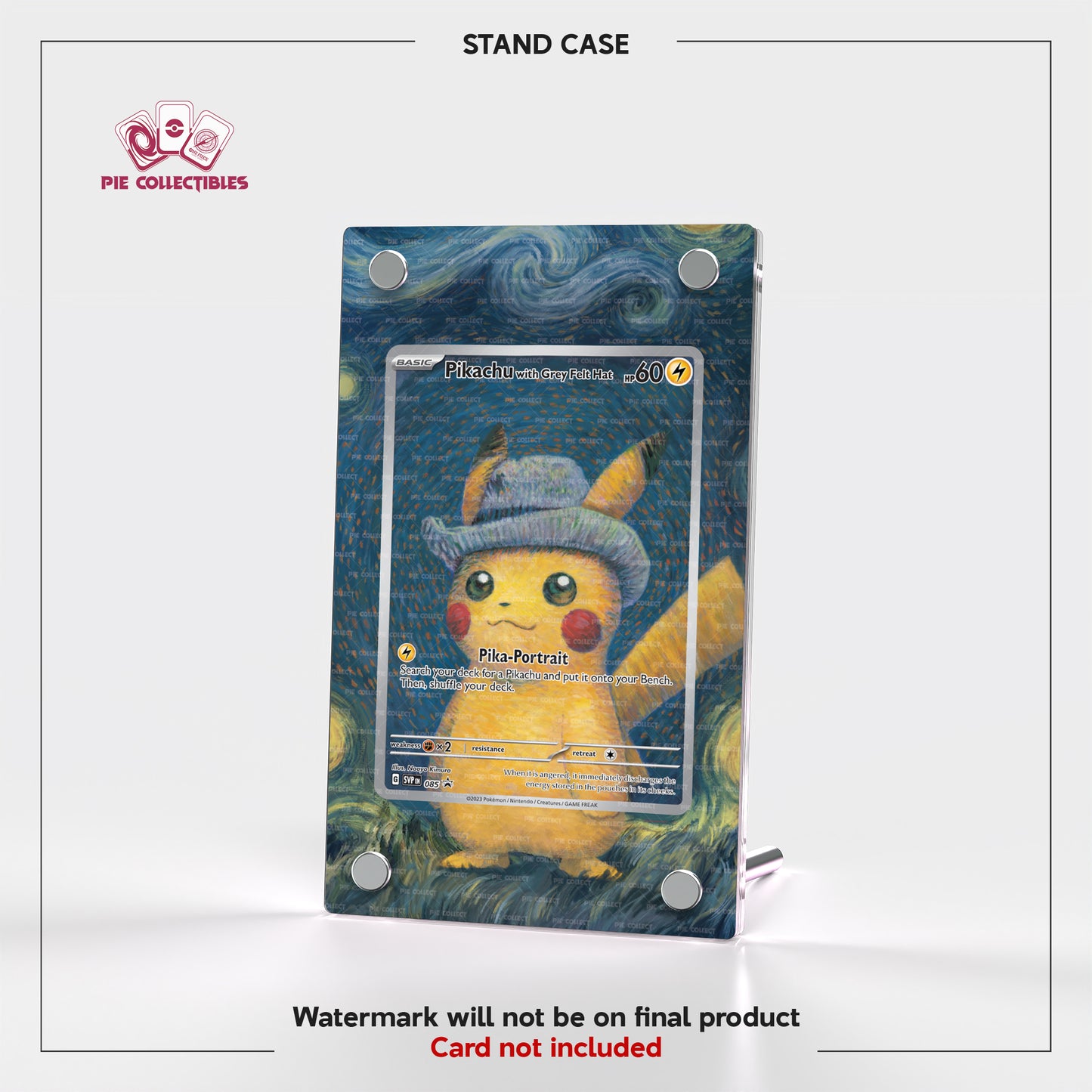 Pikachu Van Gogh - 085 - Scarlet & Violet Promo Cards - Extended Art Display Case