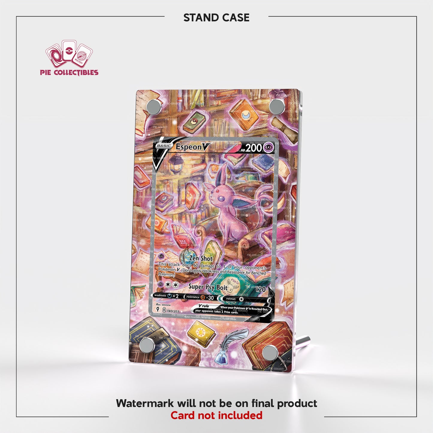 Espeon V - SWSH07 - Evolving Skies - Extended Art Display Case