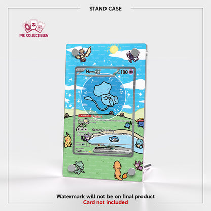 Mew EX - 232/091 - Paldean Fates - Extended Art Display Case