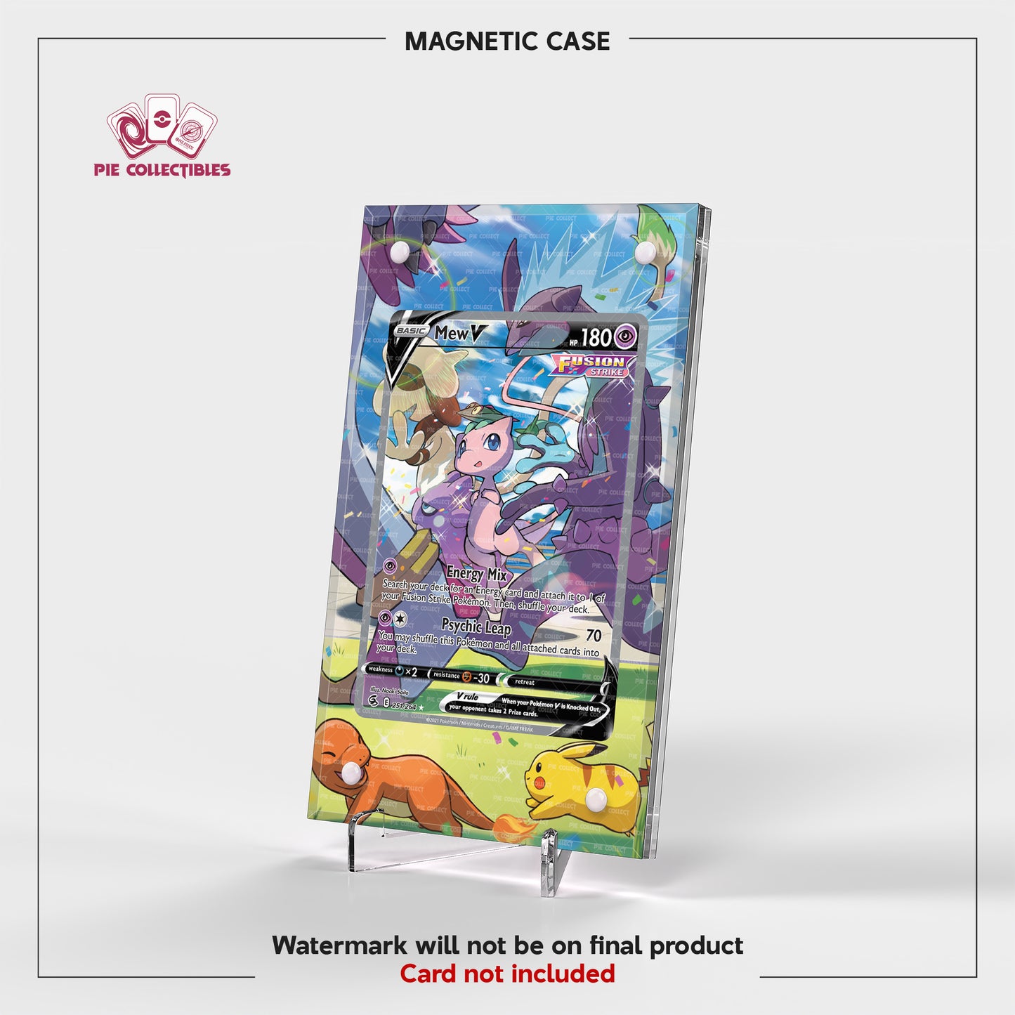Mew V - 251/264 - Fusion Strike - Extended Art Display Case
