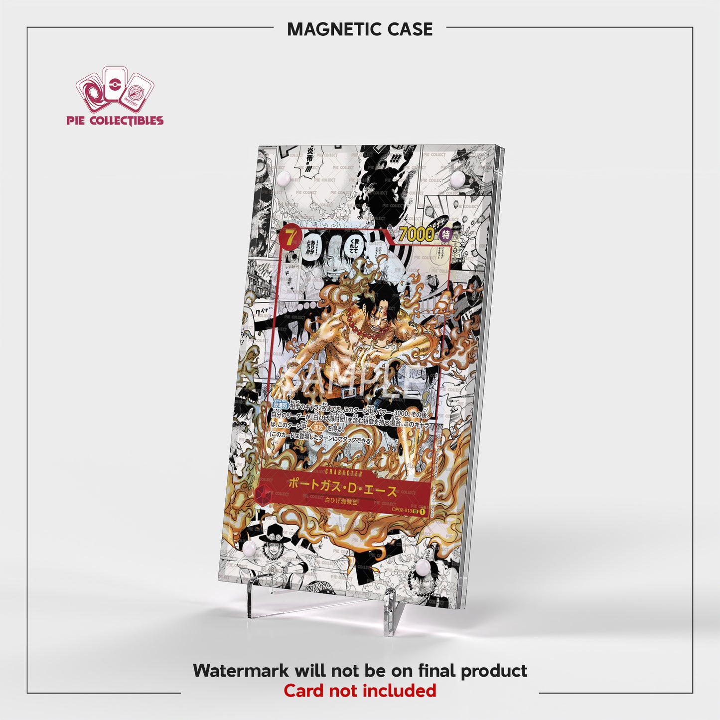 Portgas D Ace - OP02-013 - MANGA JAPAN - Extended Art Display Case