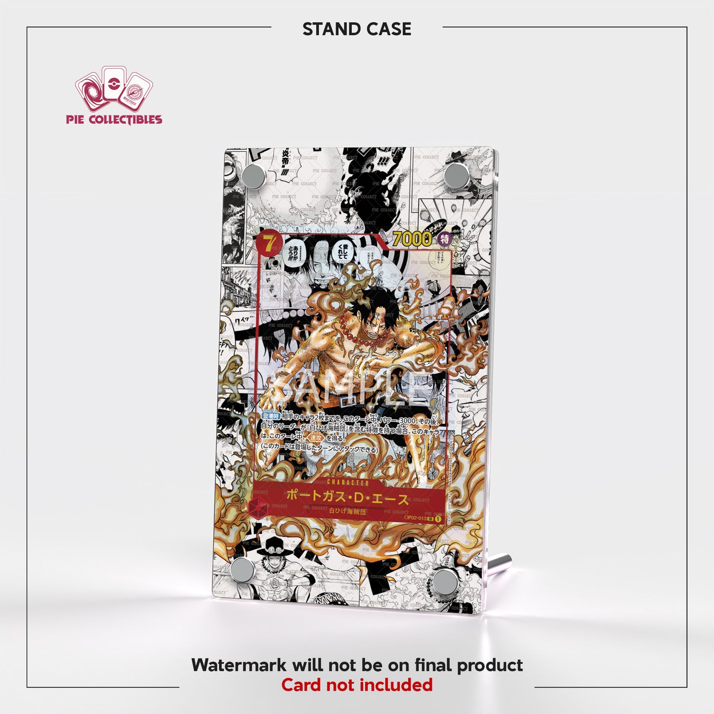 Portgas D Ace - OP02-013 - MANGA JAPAN - Extended Art Display Case