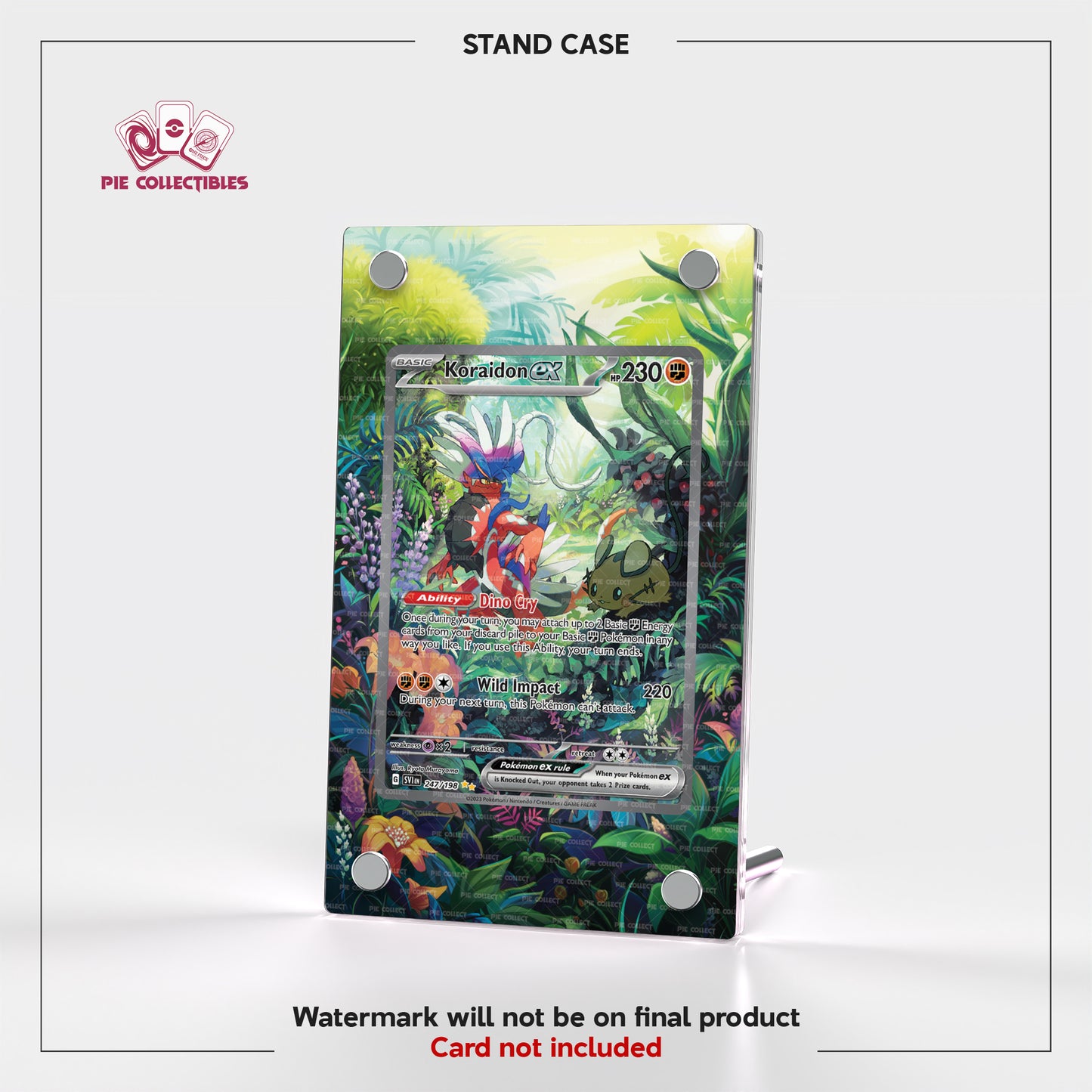 Koraidon EX - 247/198- Scarlet & Violet Base Set - Extended Art Display Case