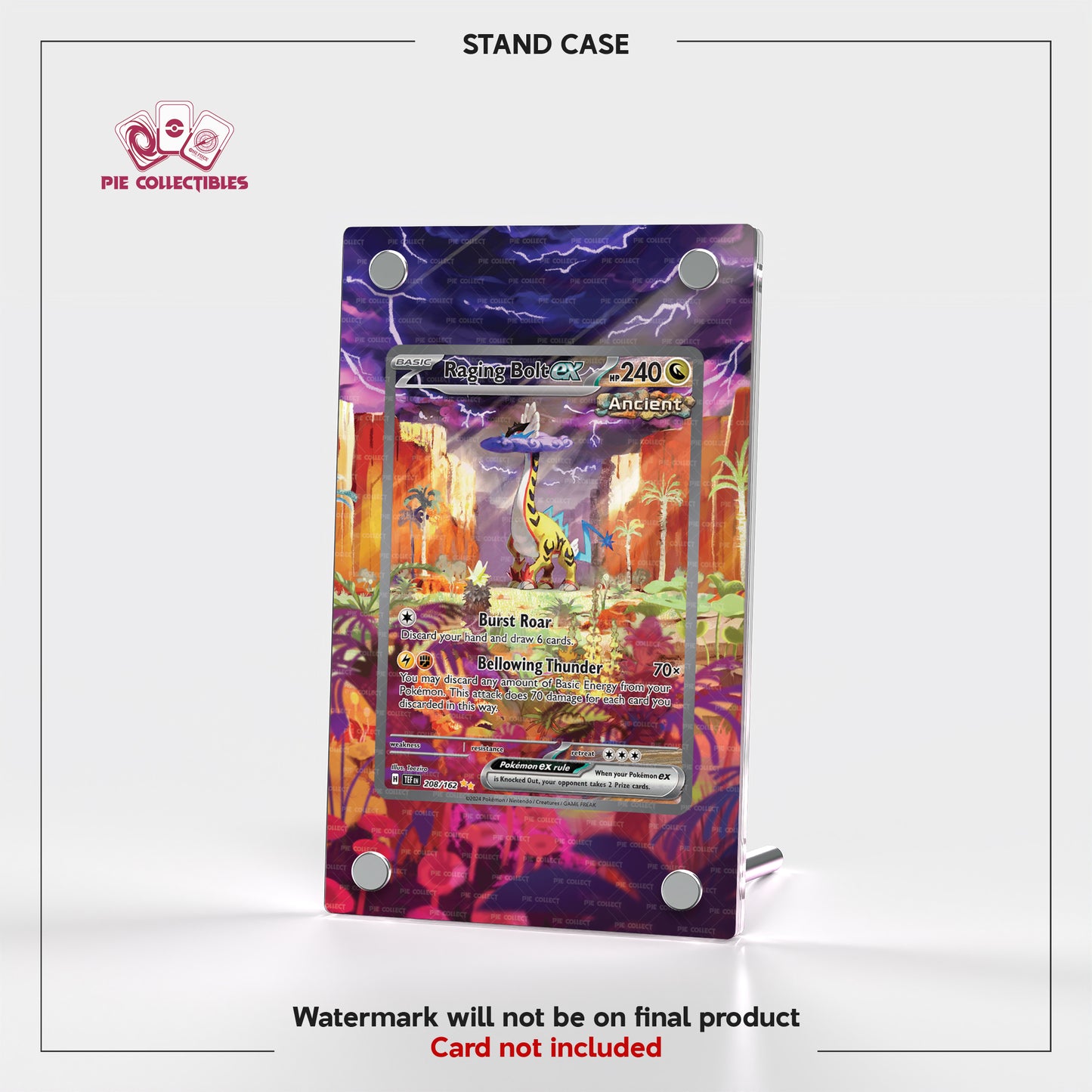 Raging Bolt EX - 208/162 - Temporal Forces - Extended Artwork Display Case