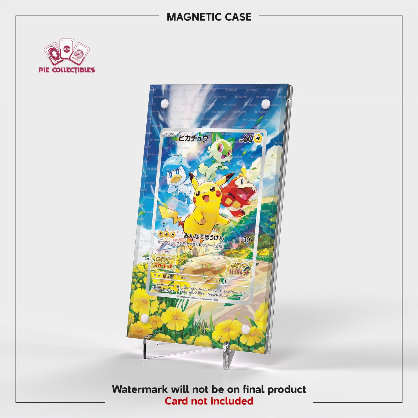 Pikachu - 001/SV-P - PROMO - Extended Art Display Case