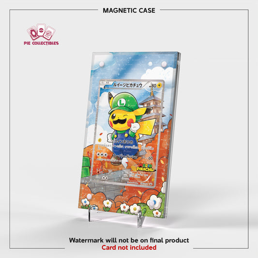 Luigi Pikachu - 296/XY-P - Pokemon Japanese Promo - Extended Art Display Case