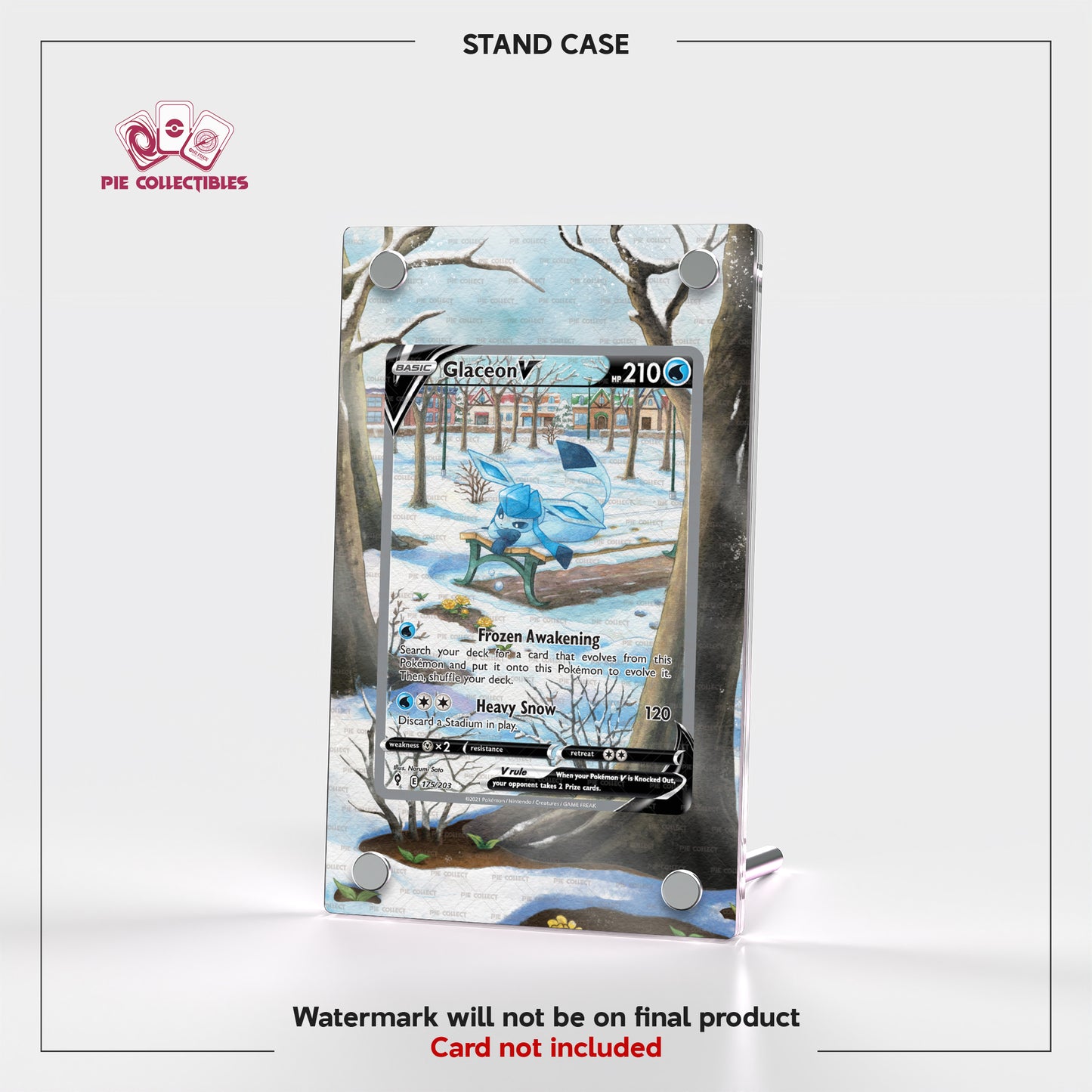 Glaceon V - SWSH07 - Evolving Skies - Extended Art Display Case