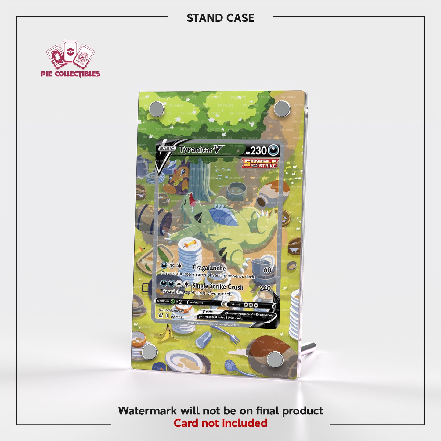 Tyranitar V - 155/163 - Battle Styles - Extended Art Display Case