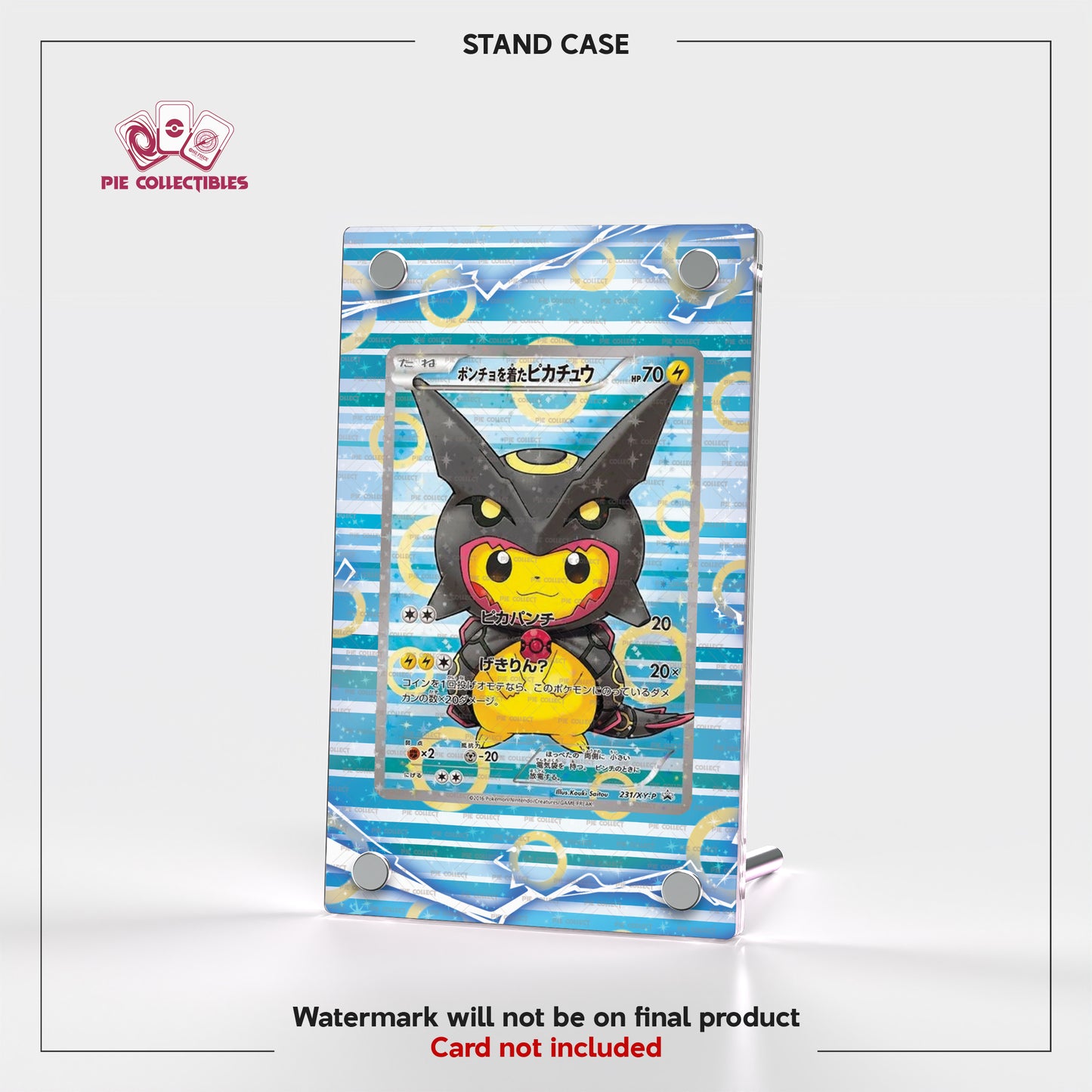 Poncho-Wearing Pikachu - 231/XY-P - XY Promos - Extended Art Display Case
