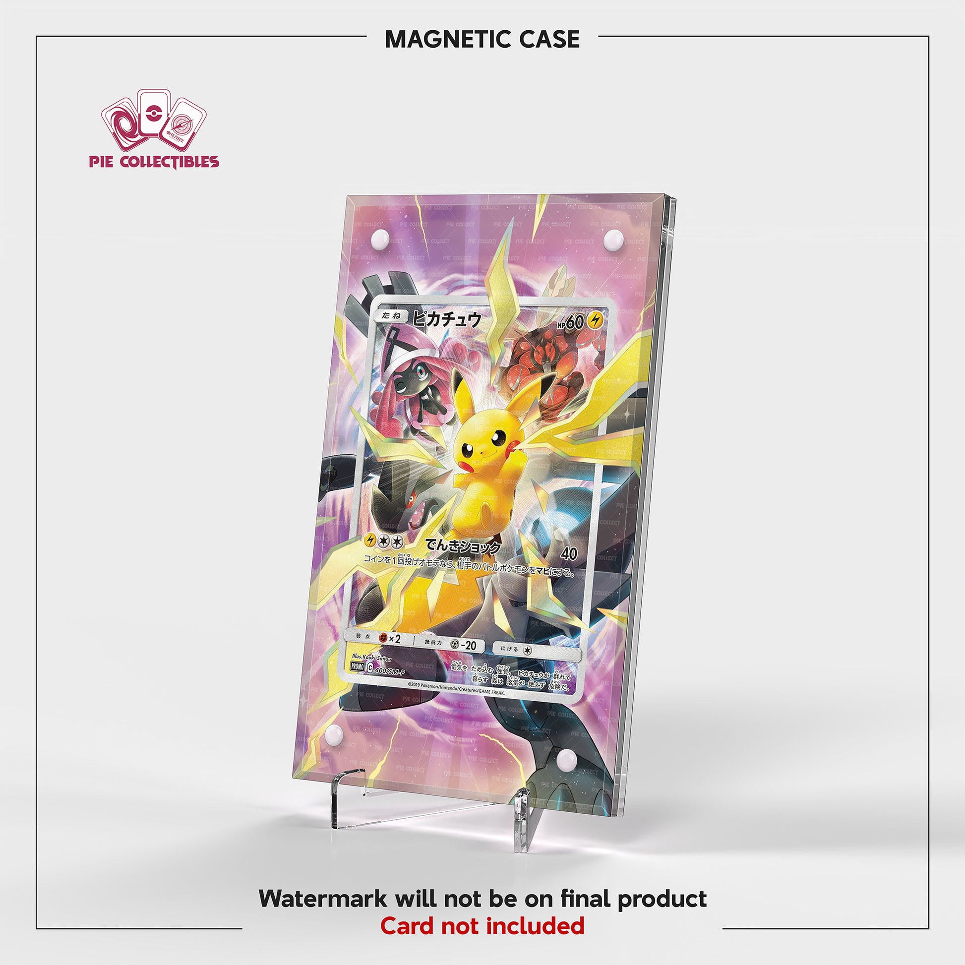 Pikachu Sun & Moon Promos - 400/SM-P - Extended Artwork Display Case