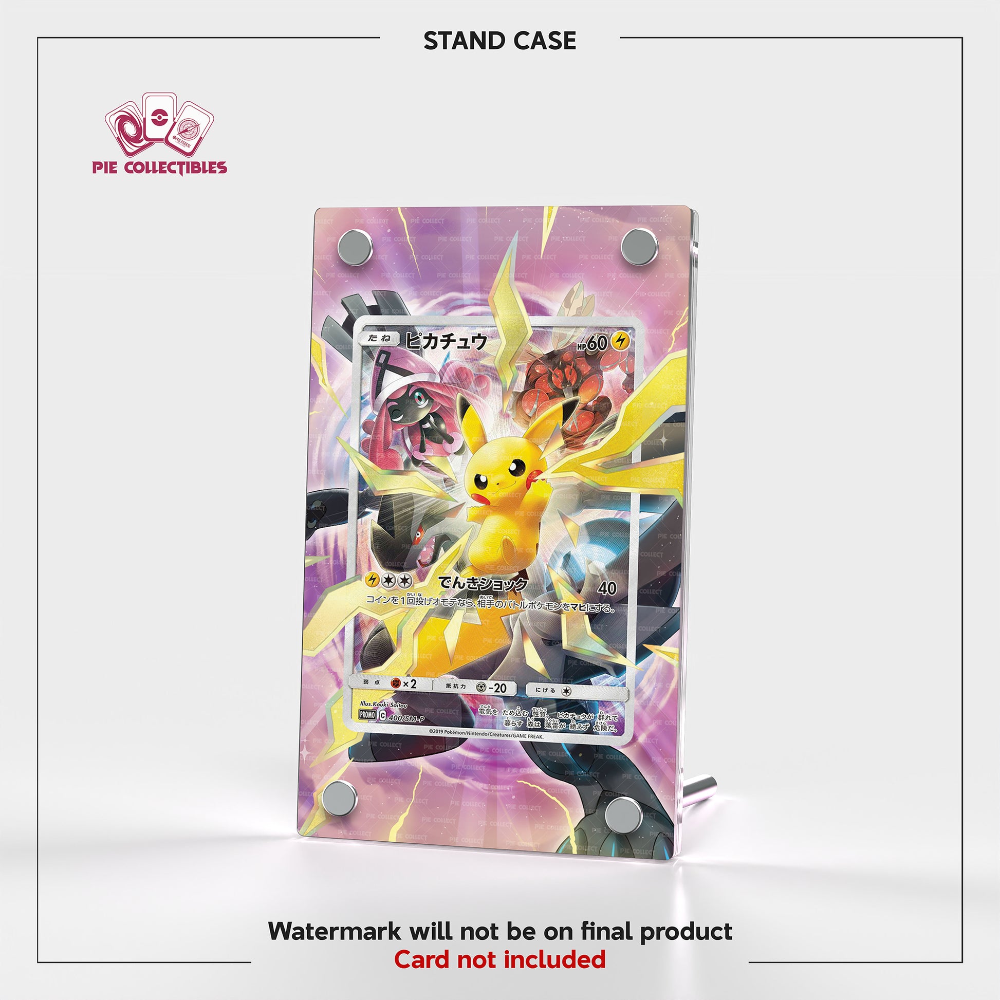 Pikachu Sun & Moon Promos - 400/SM-P - Extended Artwork Display Case