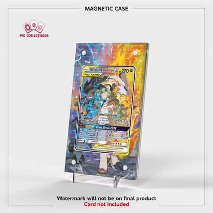 Reshiram & Zekrom GX - 222/236 - Cosmic Eclipse - Extended Art Display Case