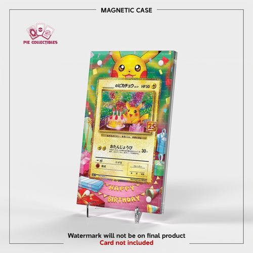 Pikachu Birthday - 007/025 - Promo Card Pack 25th Anniversary Edition - Extended Art Display Case