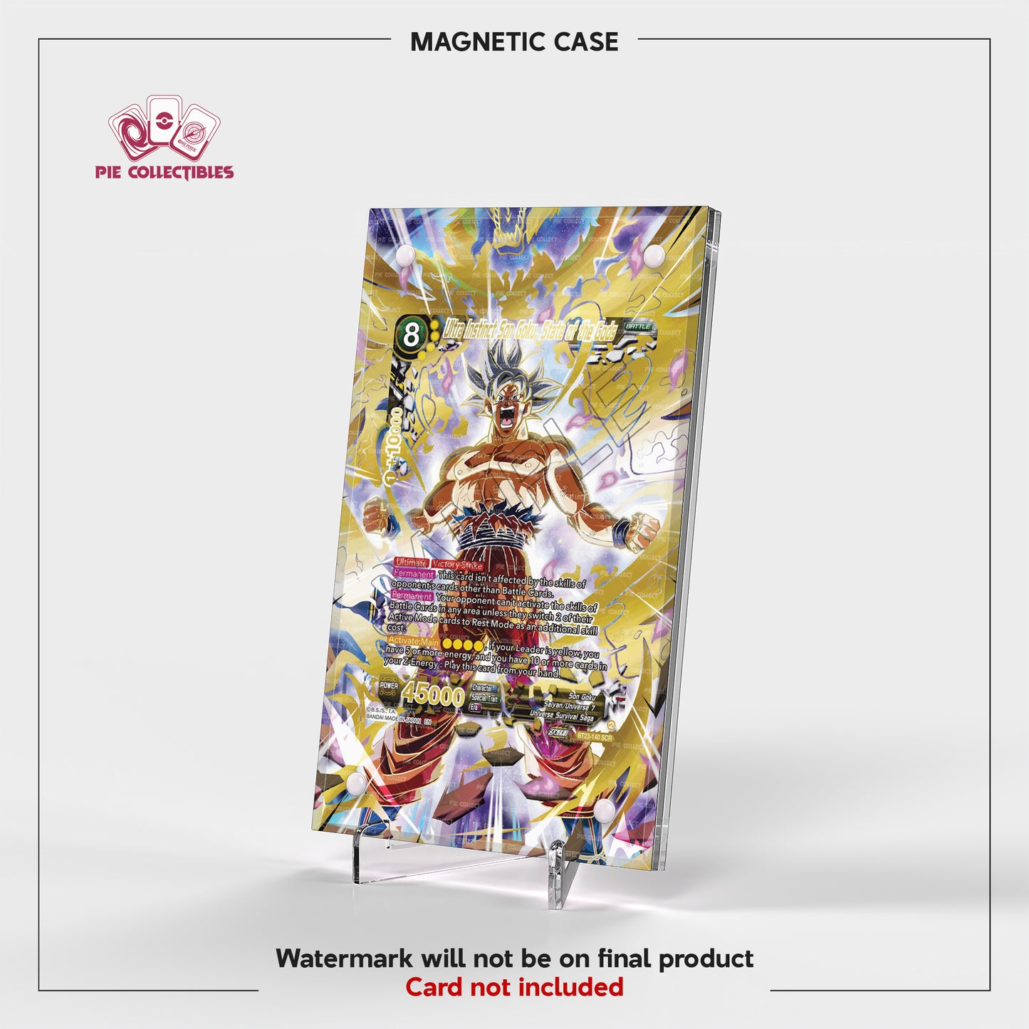 Ultra Instinct Son Goku - BT23-140 SCR - State of the Gods-Perfect Combination - Extended Art Display Case