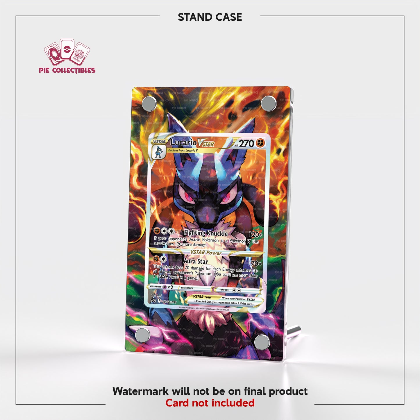 Lucario VSTAR - SWSH291 - Sword & Shield Promo Cards - Sword & Shield Promos - Extended Art Display Case