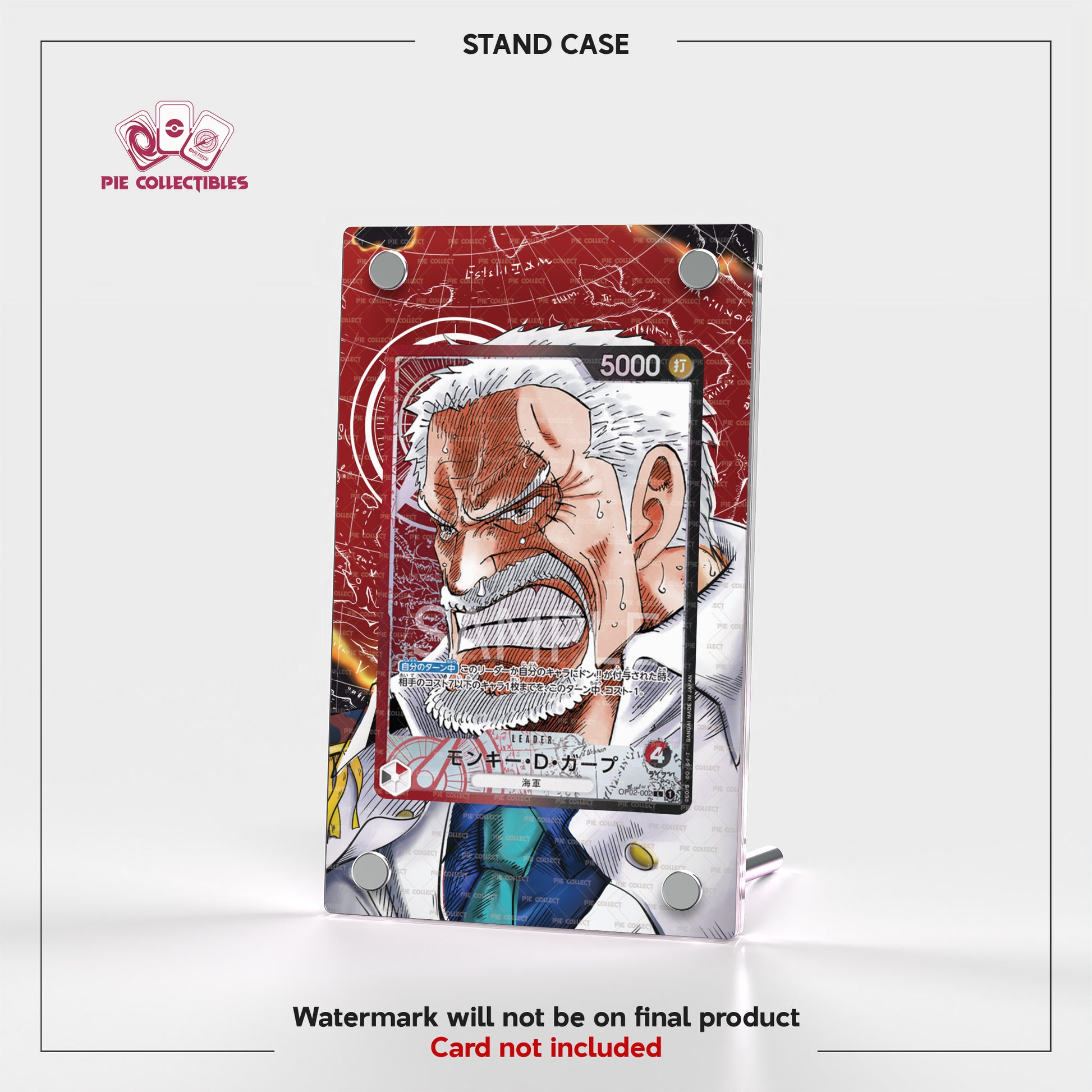 Monkey.D.Garp - LEADER - OP02-002 - Extended Artwork Display Case