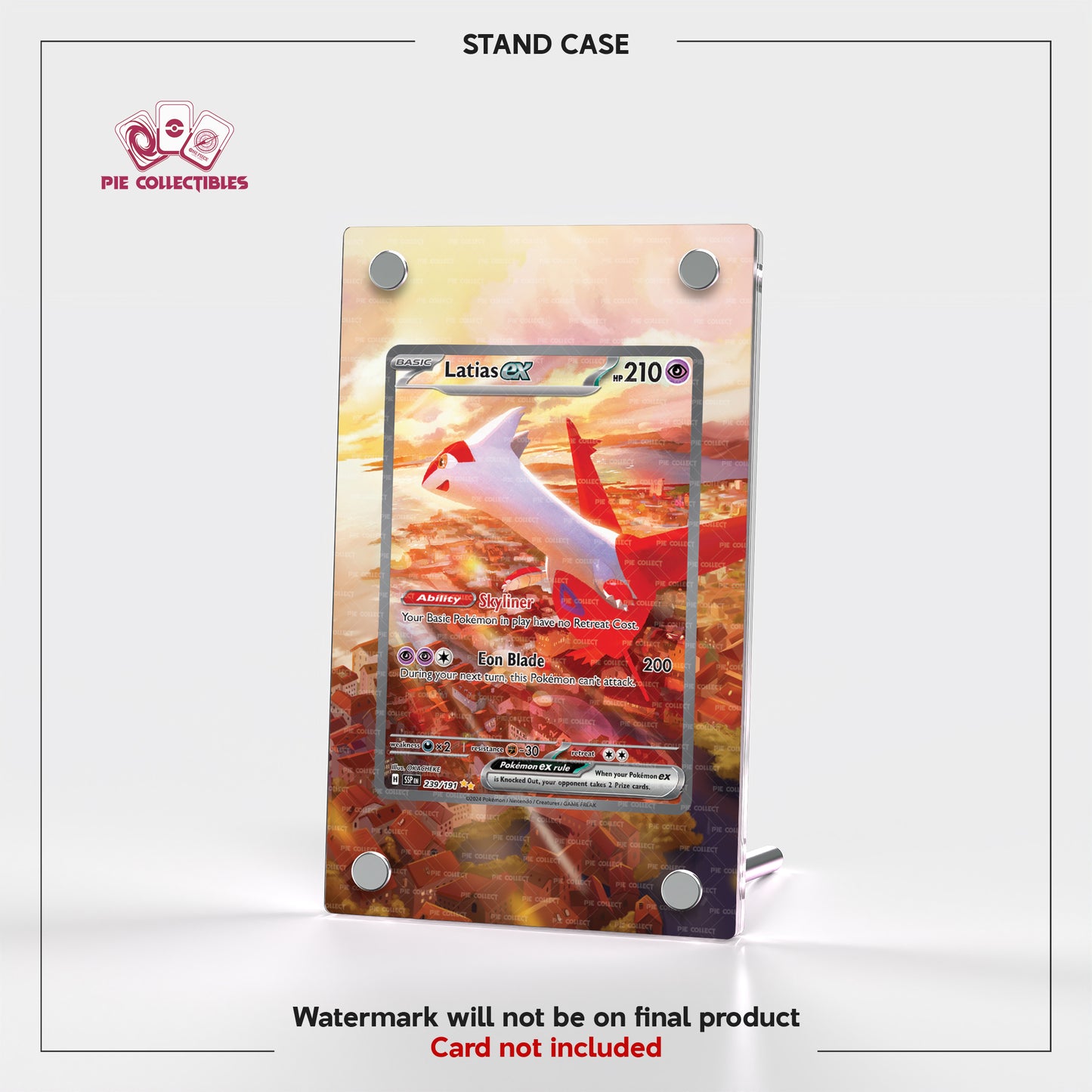 Latias EX - 239/191 - Surging Sparks - Extended Art Display Case