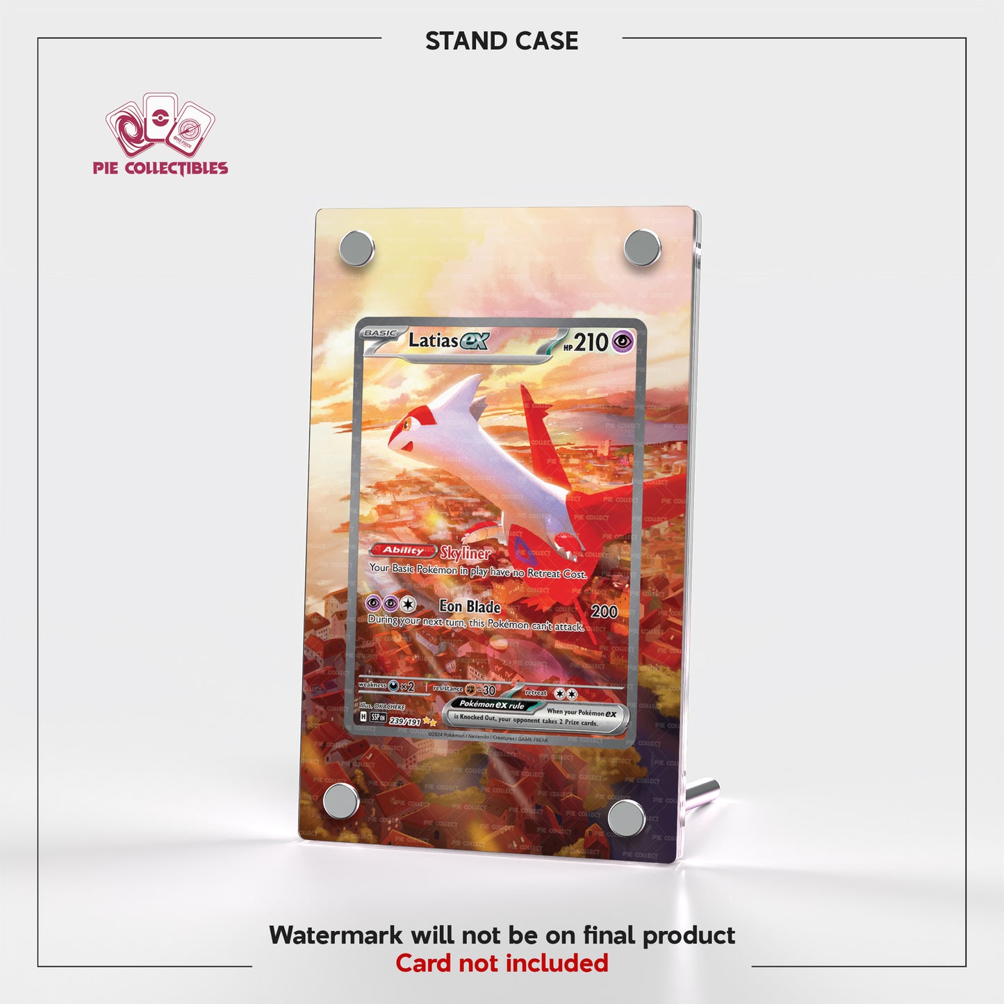 Latias EX - 239/191 - Surging Sparks - Extended Art Display Case
