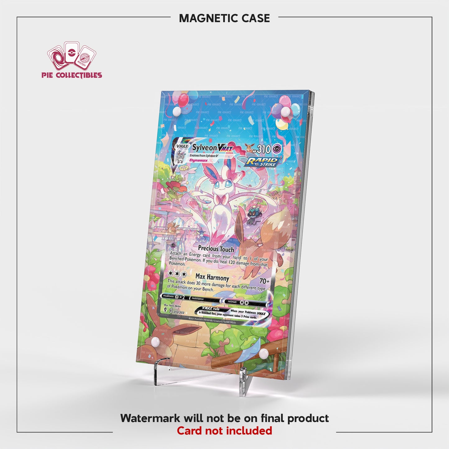 Sylveon VMAX - 212/203 - Evolving Skies - Extended Art Display Case