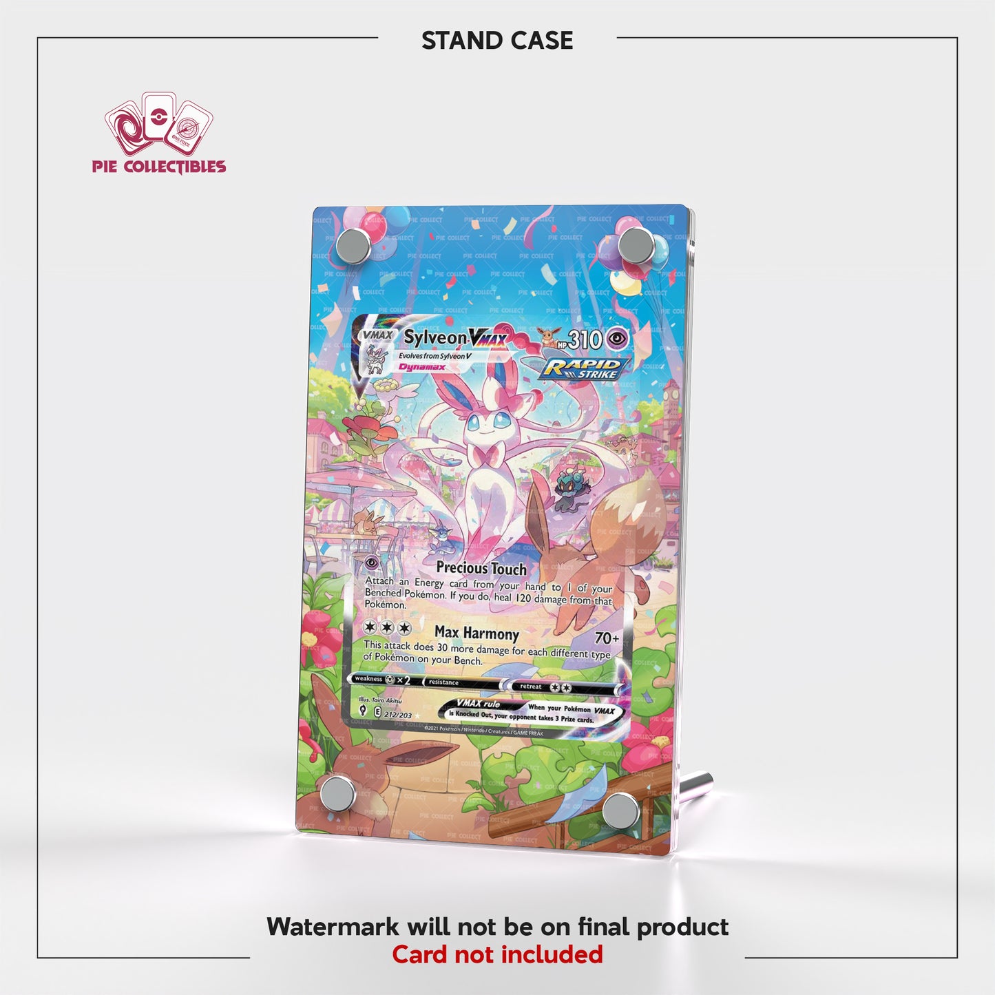 Sylveon VMAX - 212/203 - Evolving Skies - Extended Art Display Case