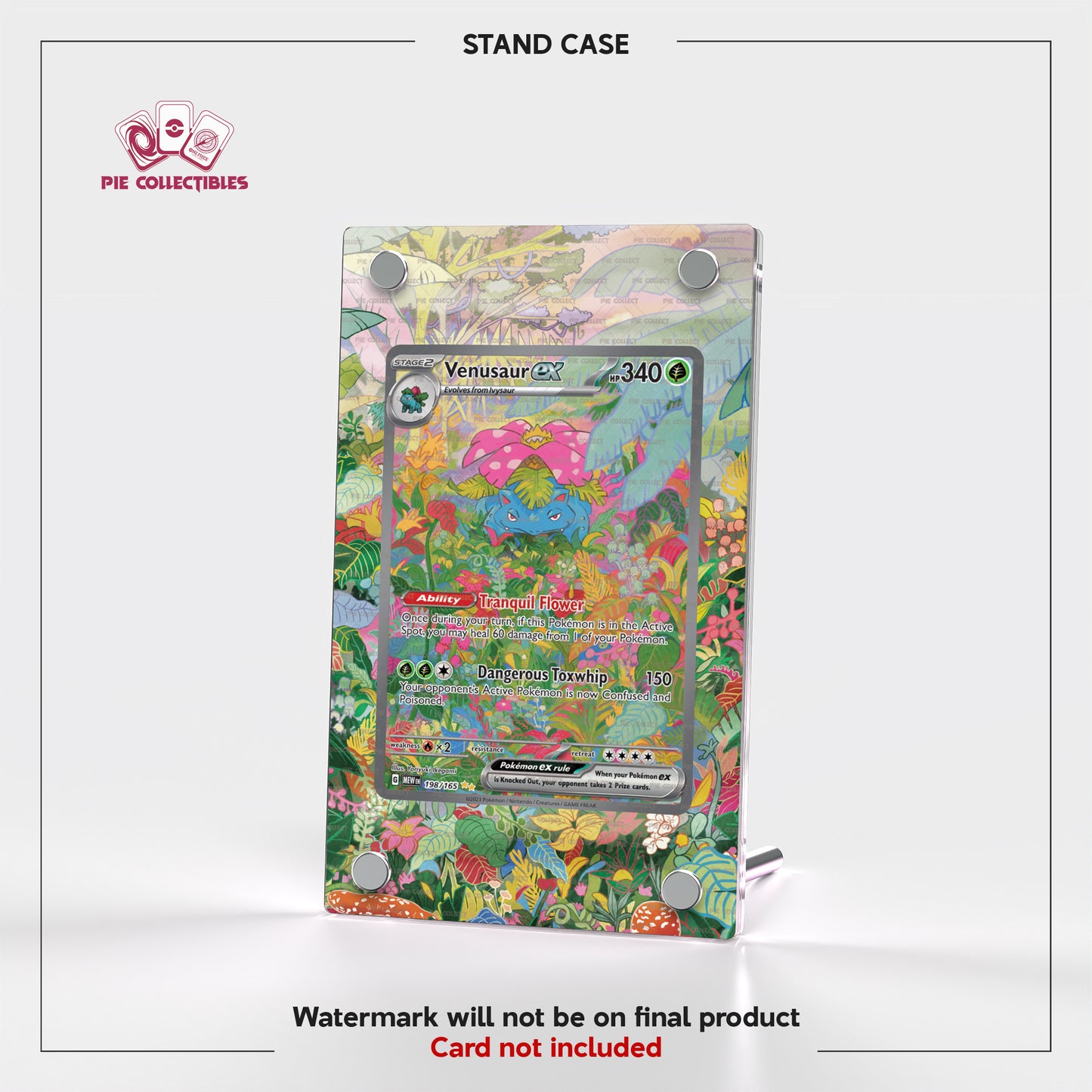 Venusaur EX - 198/165 - Scarlet & Violet 151 - Extended Art Display Case