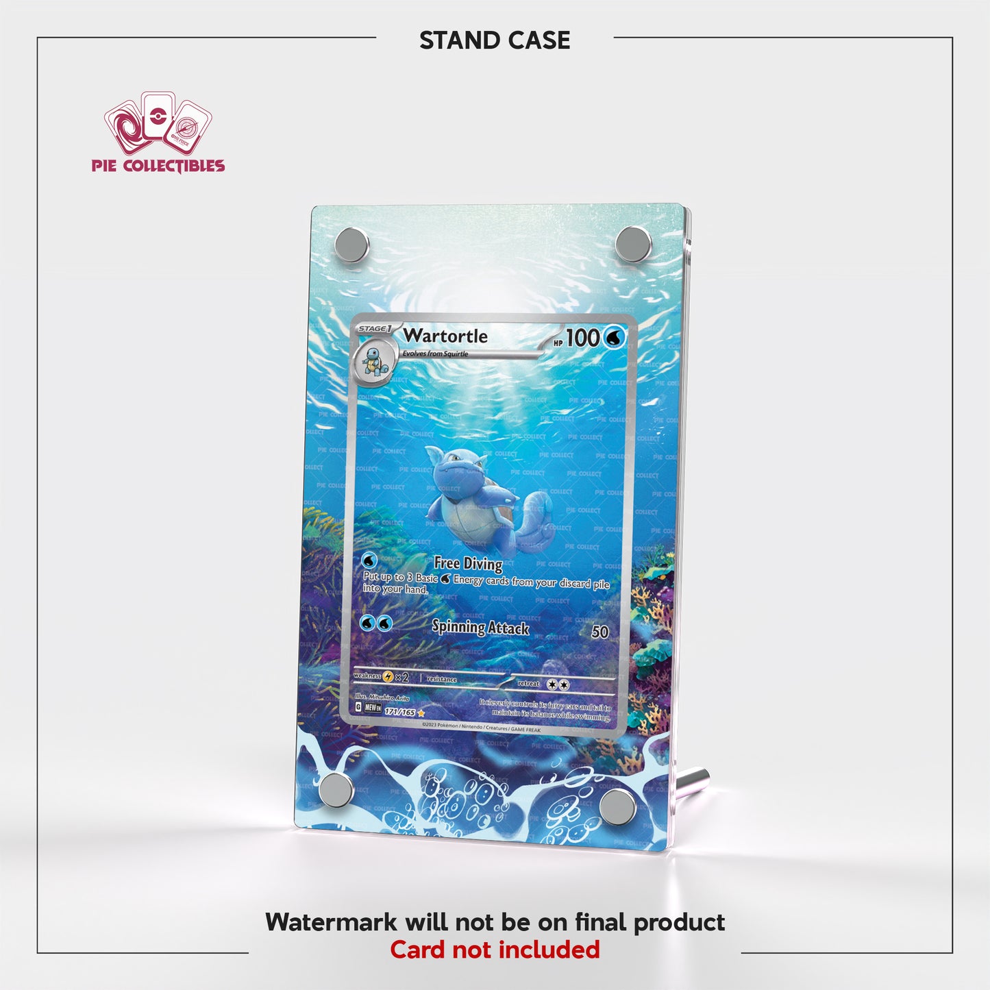 Wartortle - 171/165 - Scarlet & Violet 151 - Extended Art Display Case