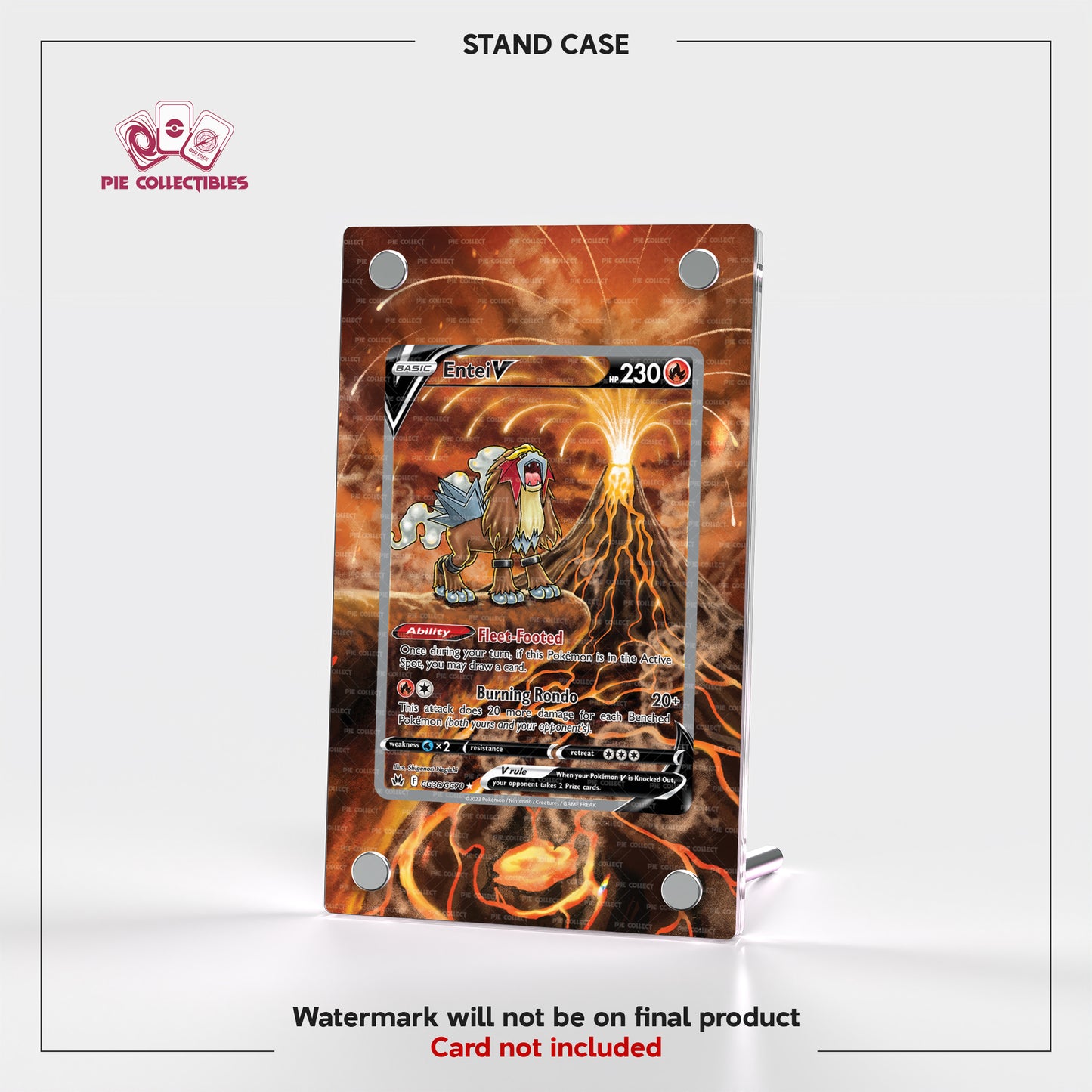 Entei V - GG36/GG70 - Galarian Gallery - Extended Art Display Case