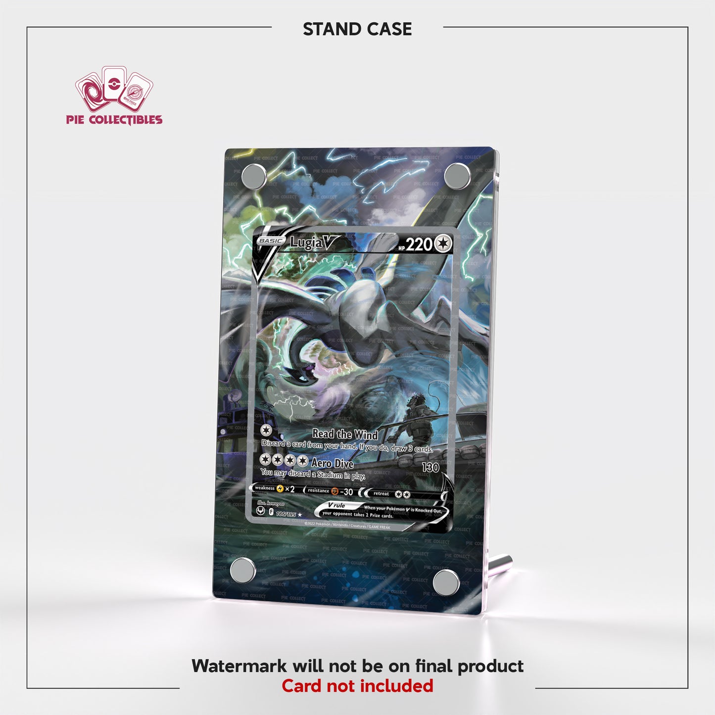 Lugia V - 186/195 - Silver Tempest - Extended Art Display Case