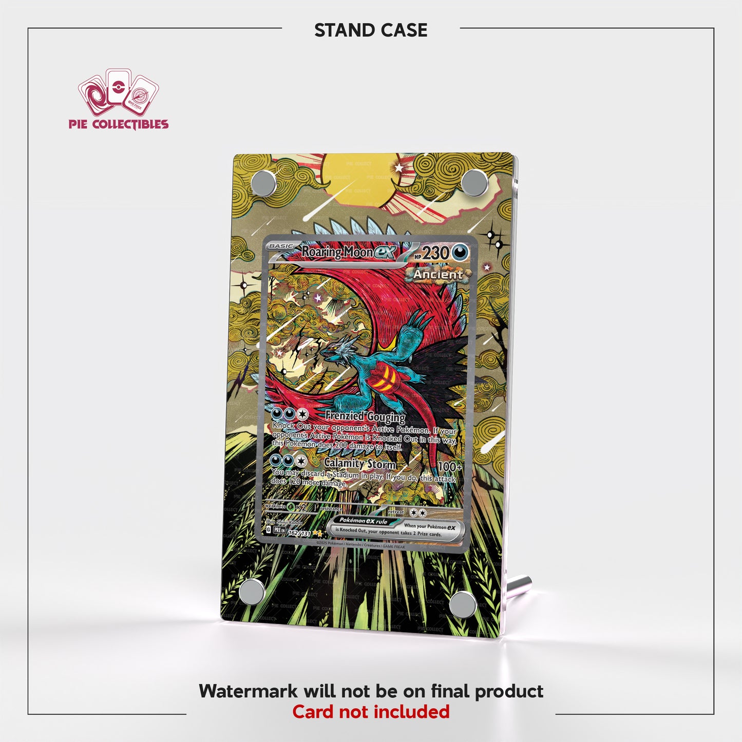 Roaring Moon EX - 162/131 - Prismatic Evolutions - Extended Art Display Case