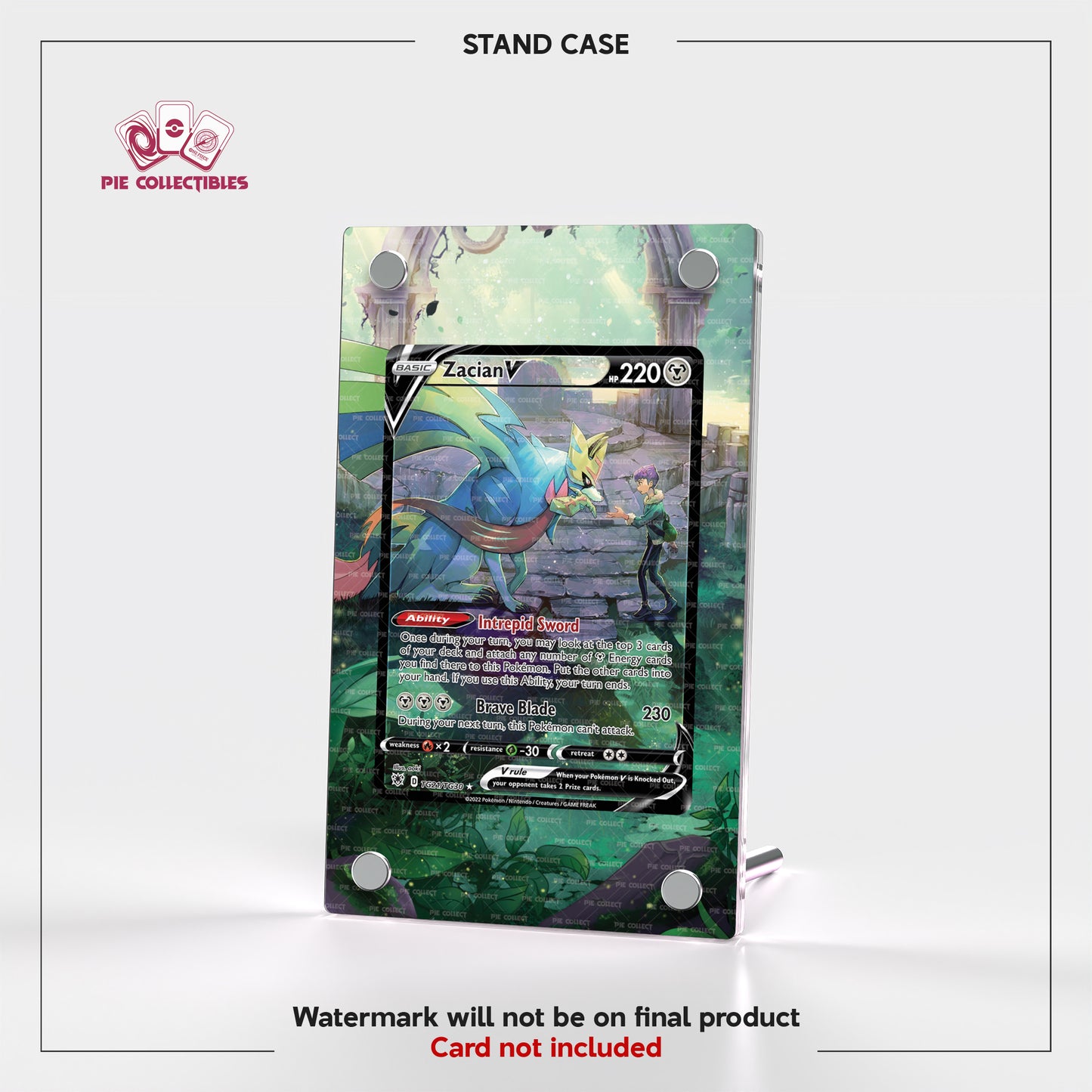 Zacian V - TG21/TG30 - Astral Radiance Trainer Gallery - Extended Art Display Case