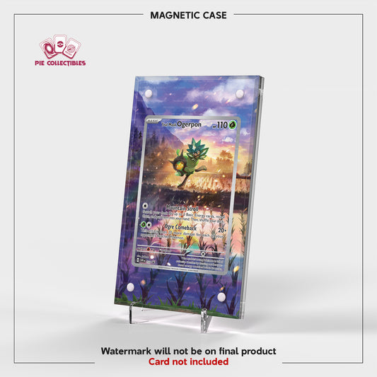 Teal Mask Ogerpon - 123 - Scarlet & Violet Promo Cards - Extended Art Display Case