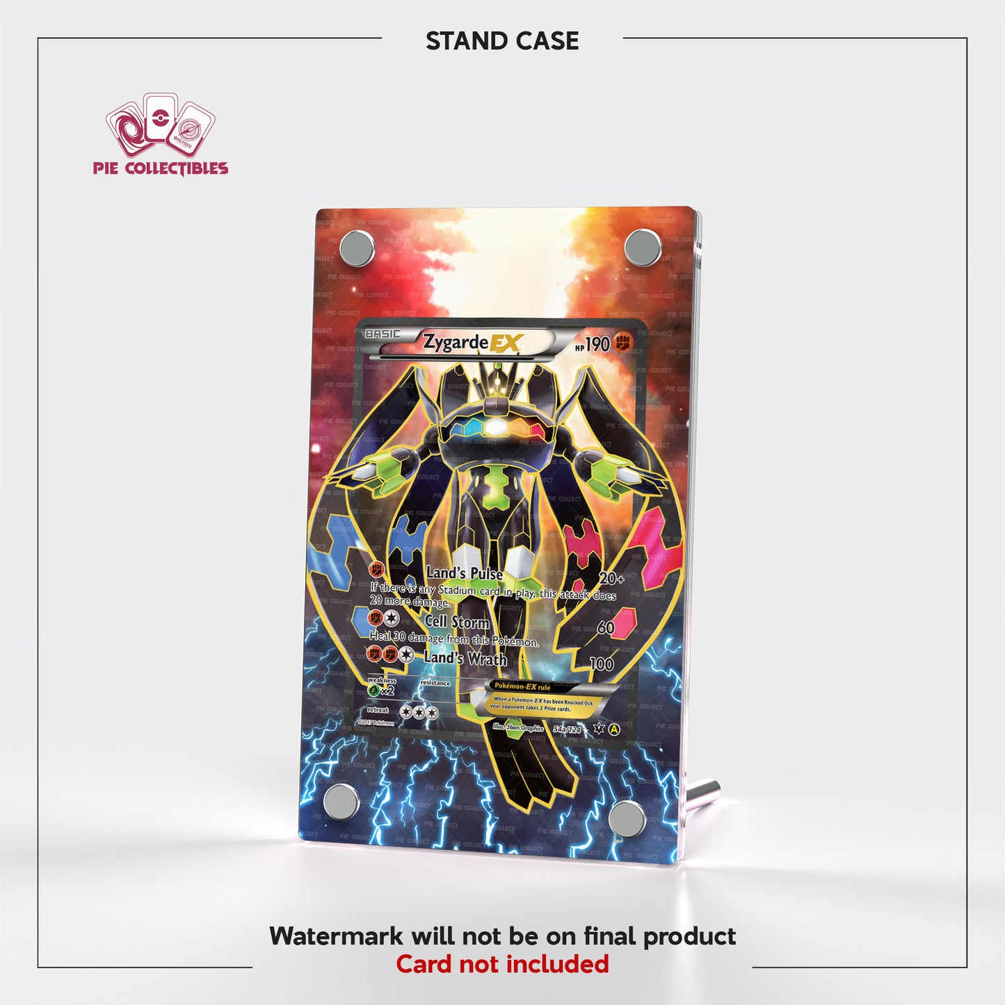 Zygarde EX - 54a/124 - Alternate Art Promos - Extended Art Display Case