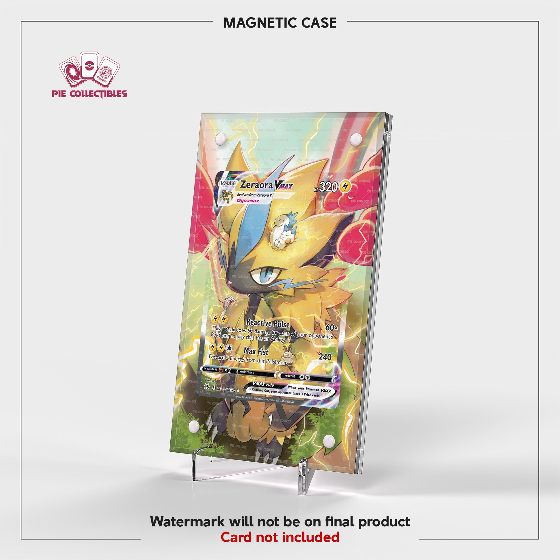 Zeraora VMAX - GG42/GG70 - Crown Zenith - Extended Artwork Display Case