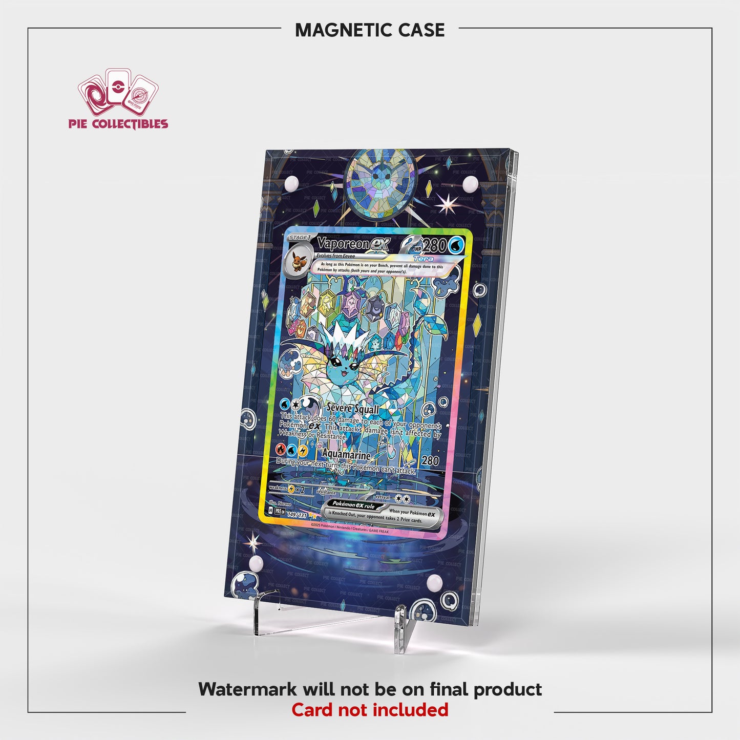 Vaporeon EX - 149/131 - Prismatic Evolutions - Extended Art Display Case