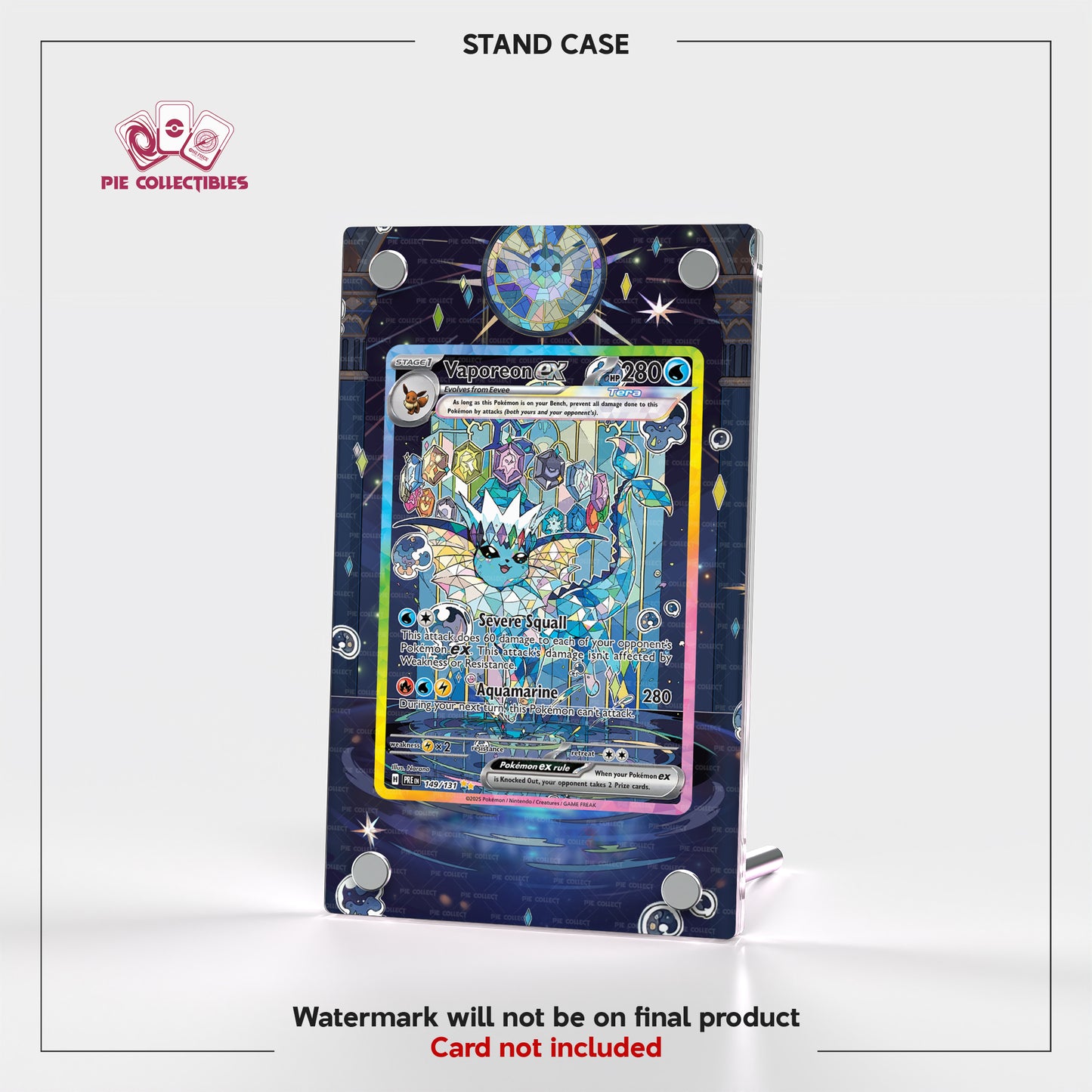 Vaporeon EX - 149/131 - Prismatic Evolutions - Extended Art Display Case