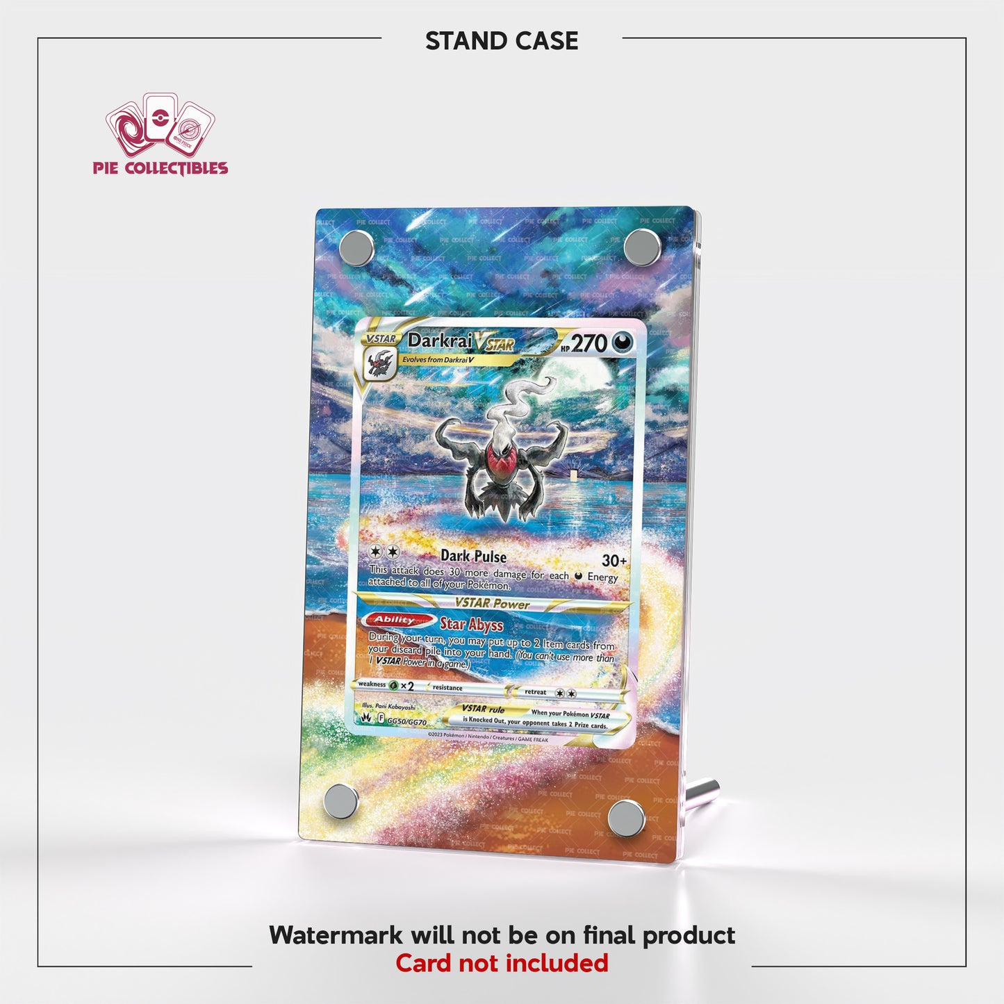 Darkrai VSTAR - GG50/GG70 - Crown Zenith - Extended Art Display Case