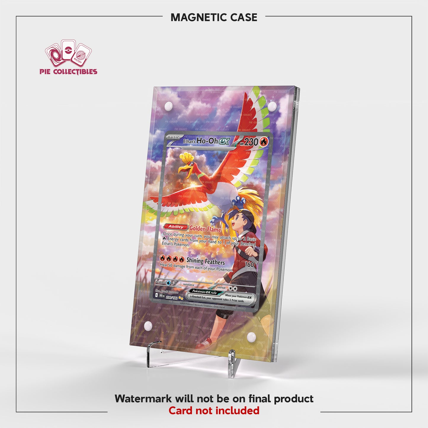 Ethan's Ho-Oh EX - 230/182 - Destined Rivals - Extended Artwork Display Case