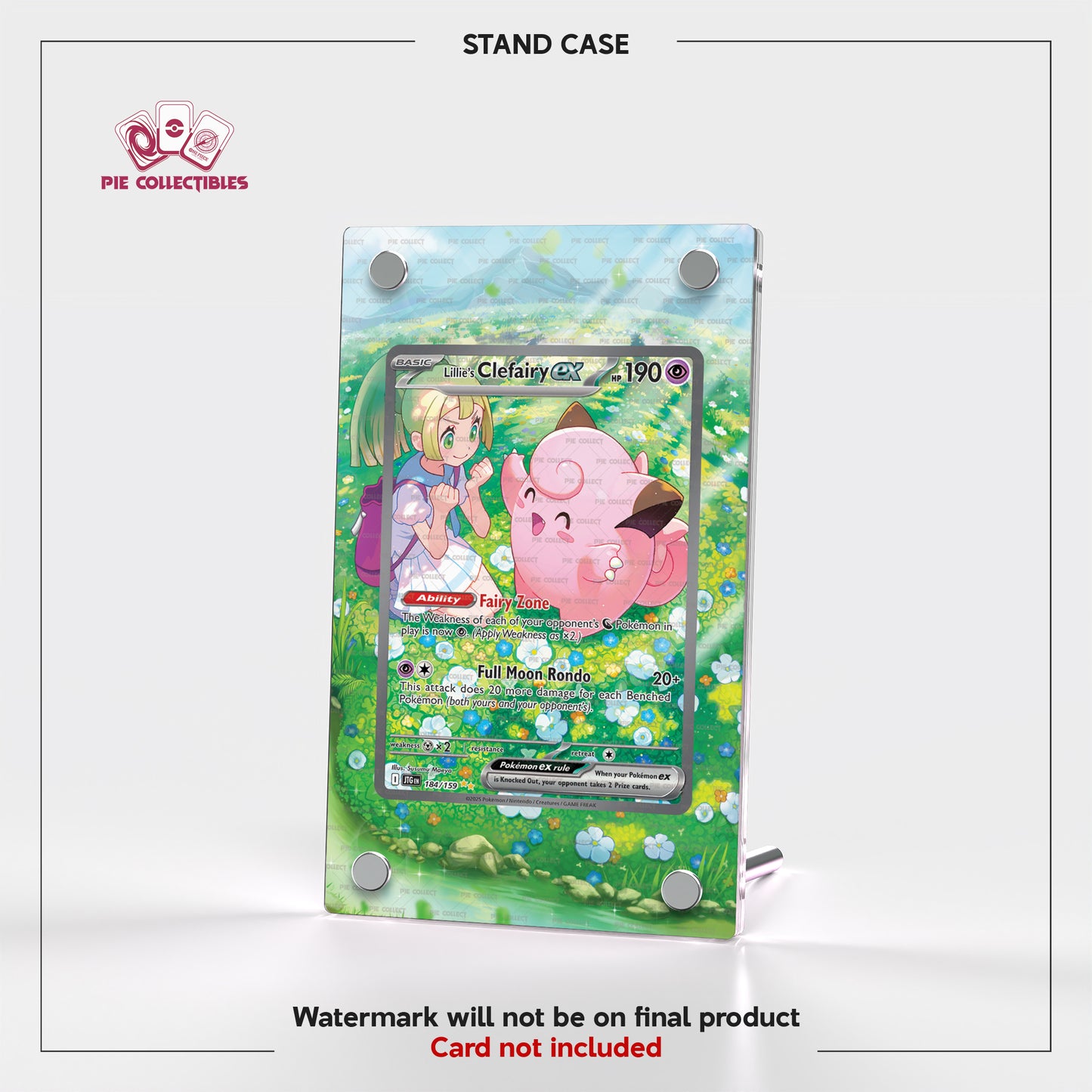 Lillie's Clefairy EX - 184/159 - Journey Together - Extended Art Display Case