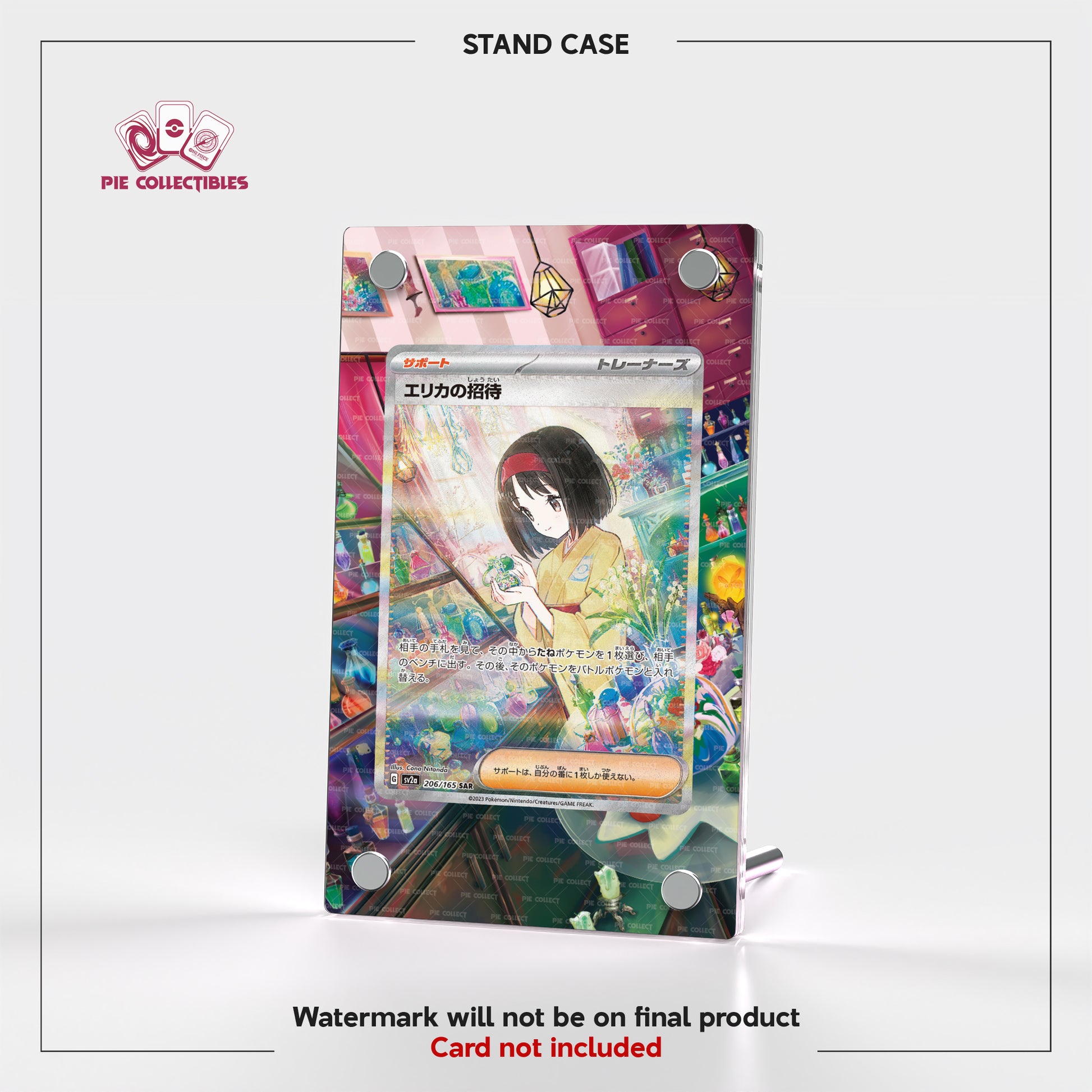 Erika's Invitation - 206/165 - Pokemon 151 - Extended Artwork Display Case