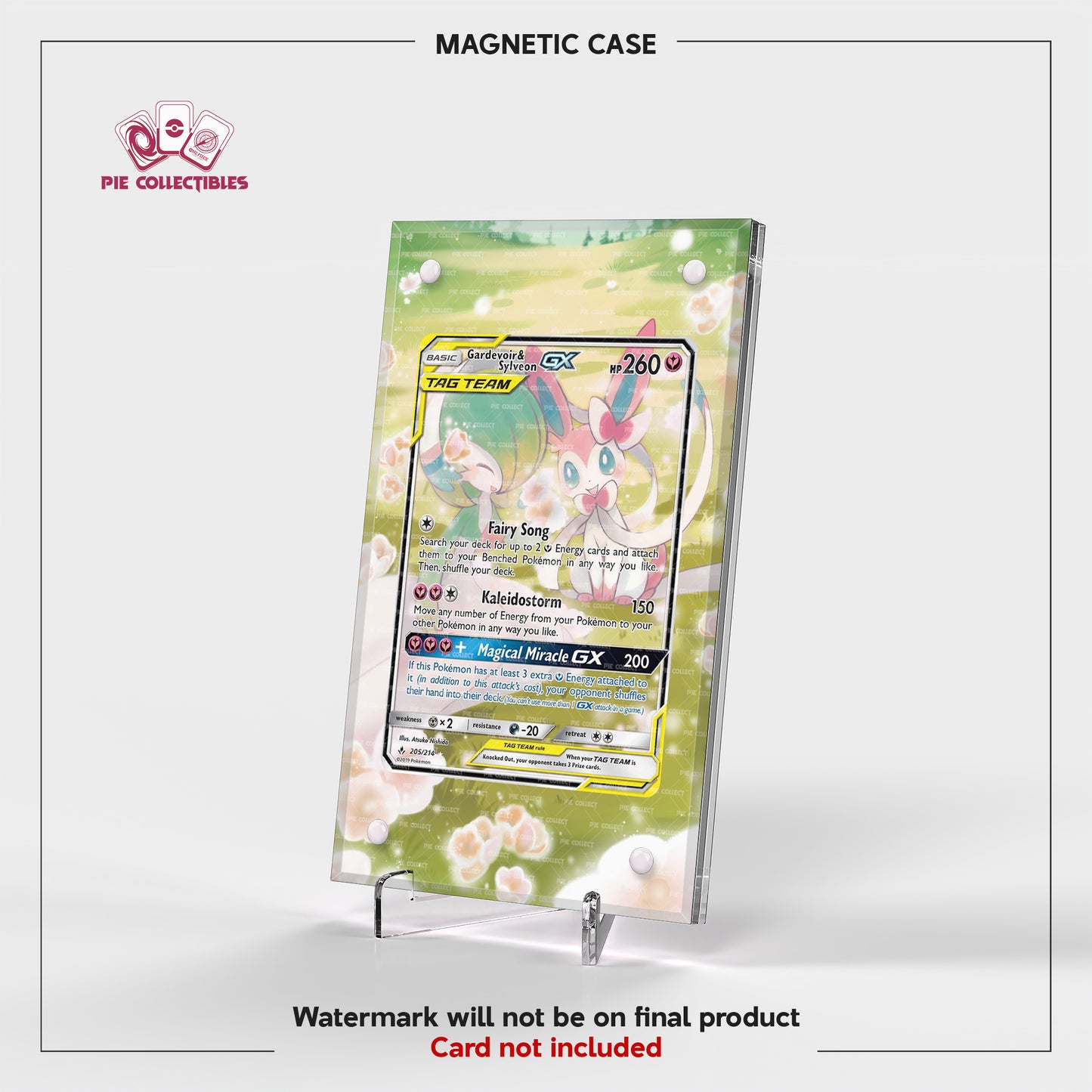 Gardevoir & Sylveon Tag Team GX - 205/214 - Unbroken Bonds - Extended Art Display Case