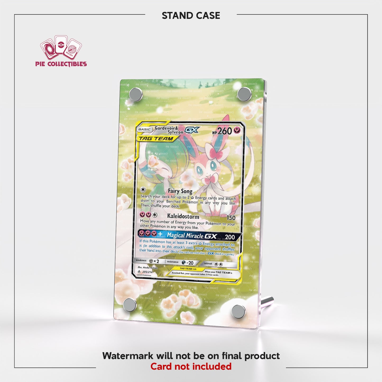 Gardevoir & Sylveon Tag Team GX - 205/214 - Unbroken Bonds - Extended Art Display Case