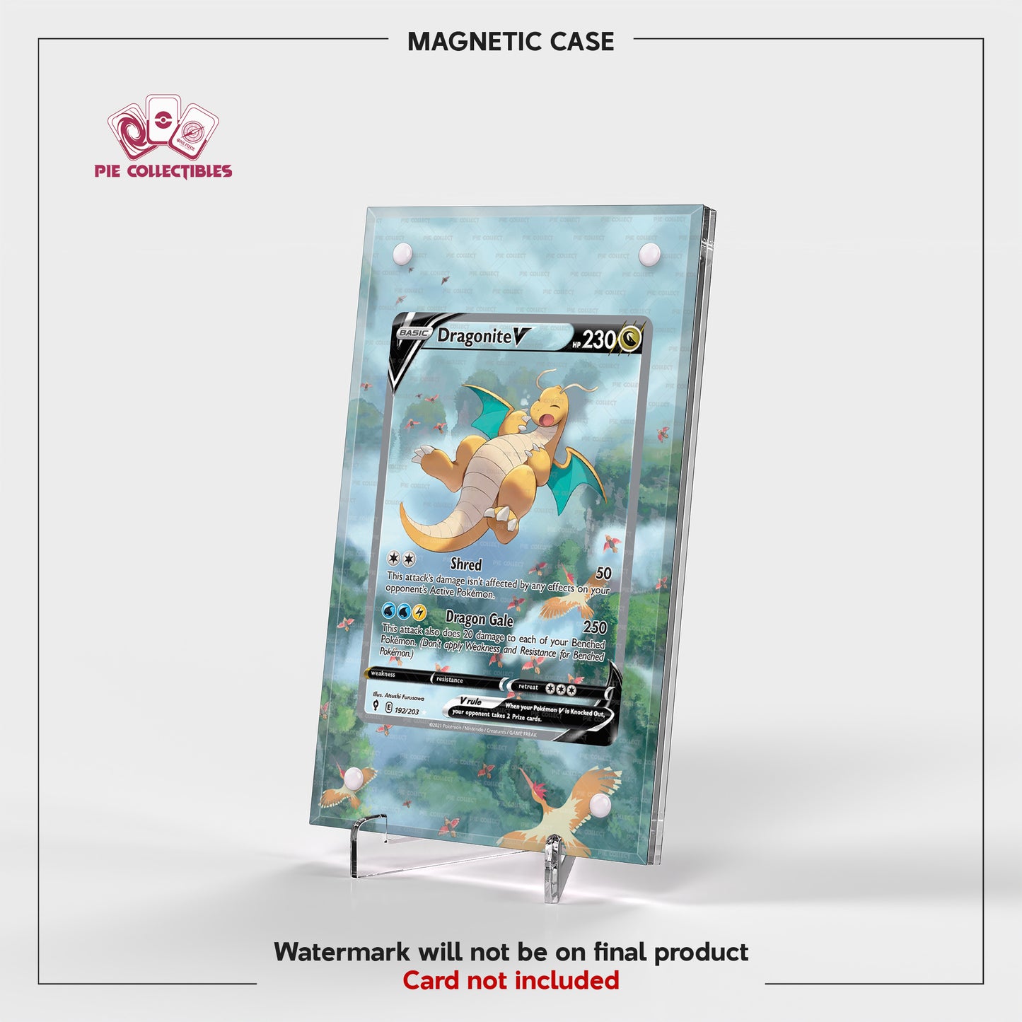 Dragonite V - 192/203 - Evolving Skies - Extended Art Display Case