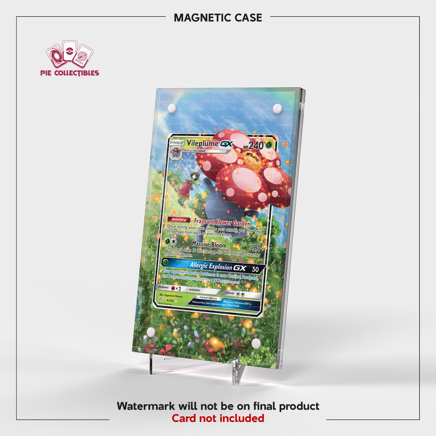 Vileplume GX - 004/236 - Cosmic Eclipse - Extended Art Display Case