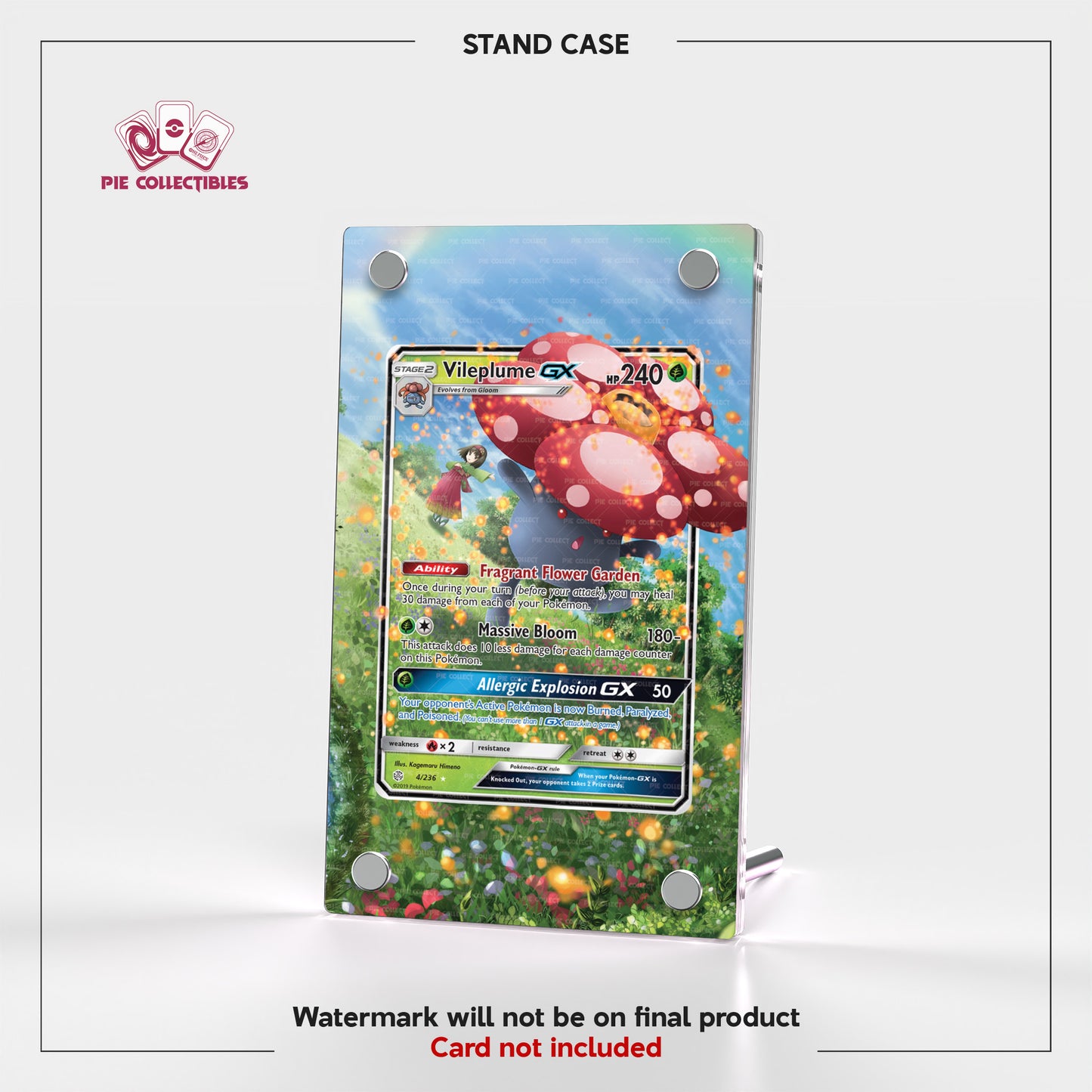 Vileplume GX - 004/236 - Cosmic Eclipse - Extended Art Display Case