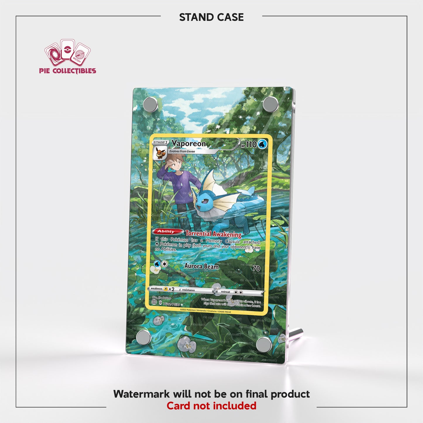 Vaporeon - TG02/TG30 - Brilliant Stars - Extended Art Display Case