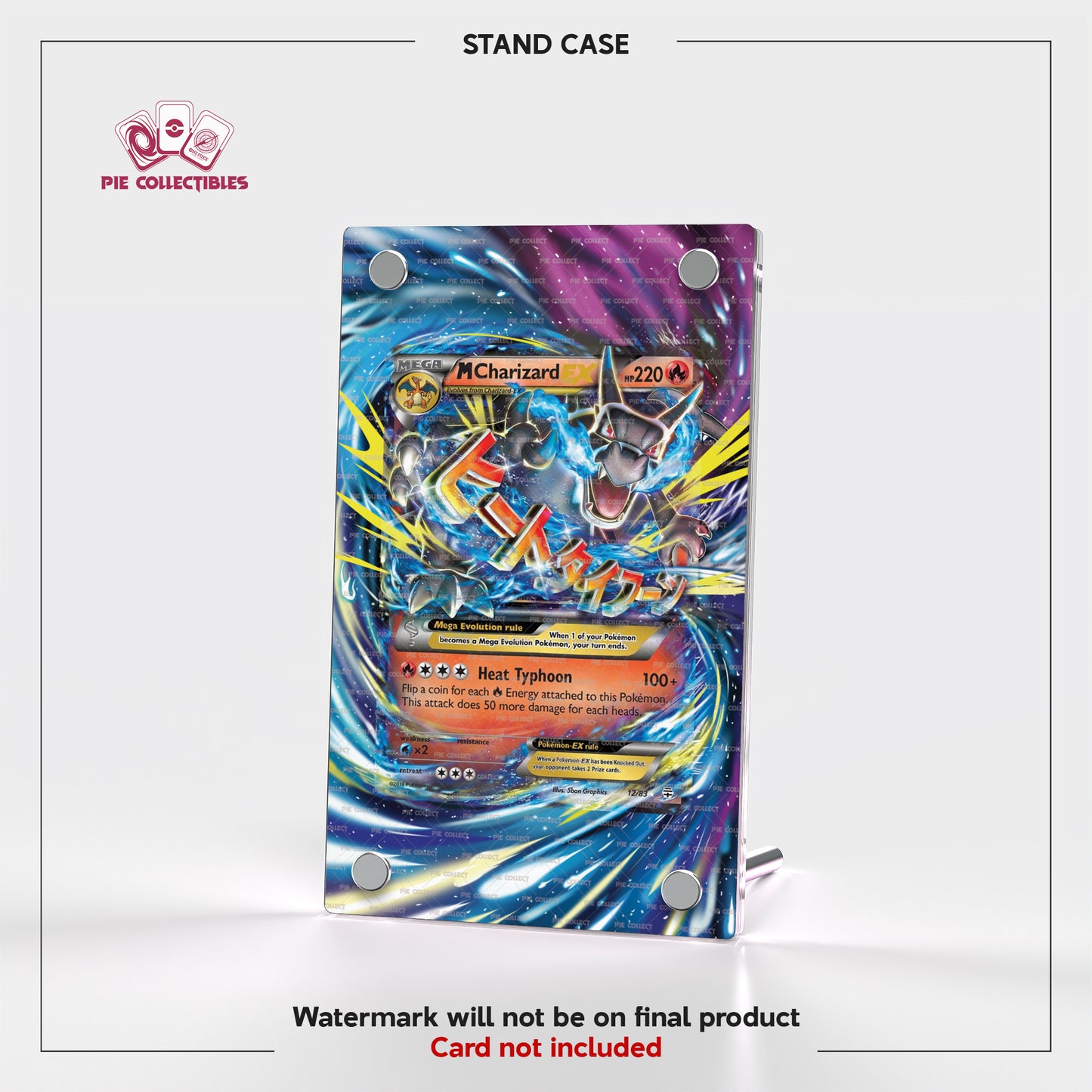 M Charizard EX - 12/83 - Generations - Extended Artwork Display Case