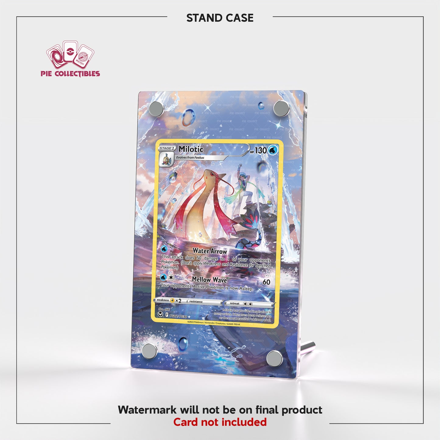 Milotic - TG02/TG30 - Silver Tempest - Extended Art Display Case