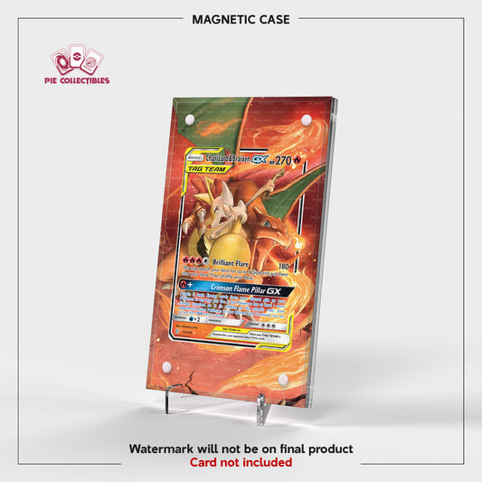 Charizard & Braixen GX - 22/236 - Cosmic Eclipse - Extended Art Display Case