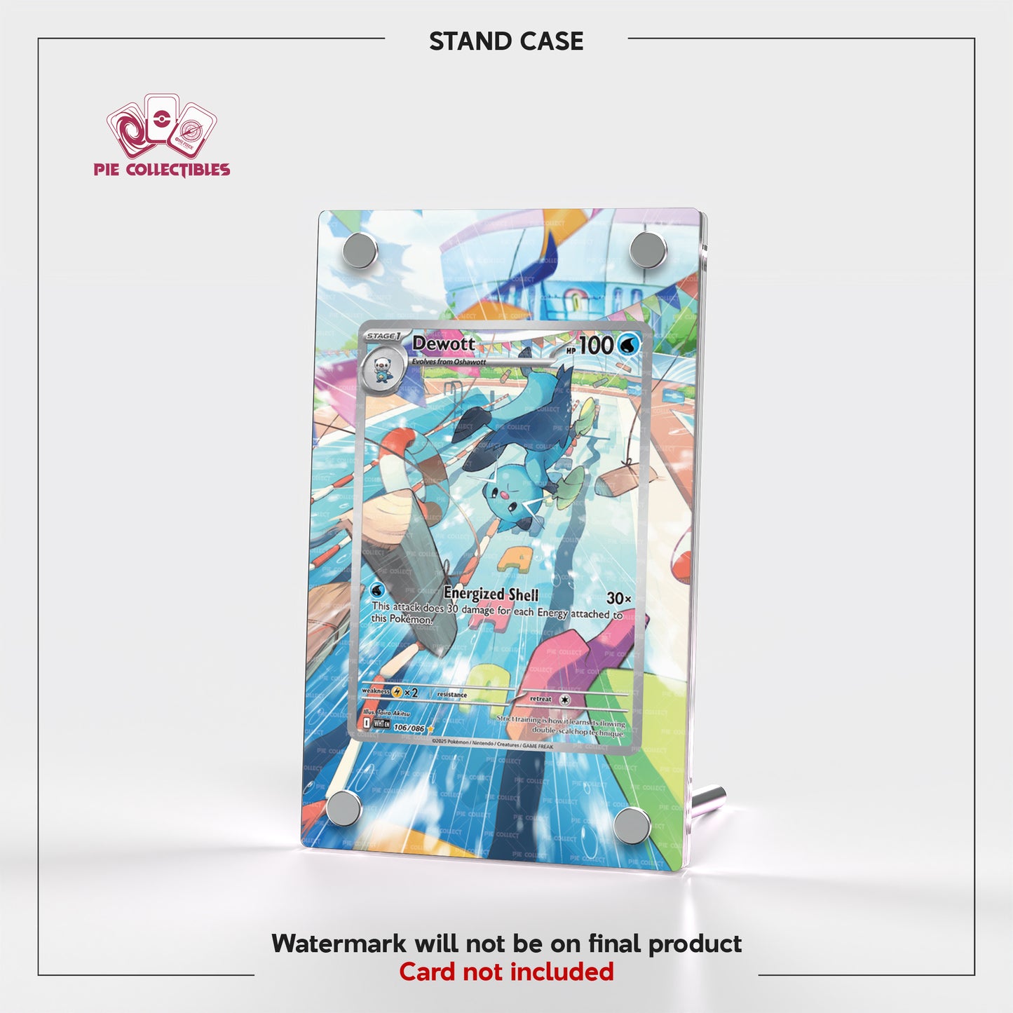 Dewott - 106/086 - White Flare - Extended Art Display Case
